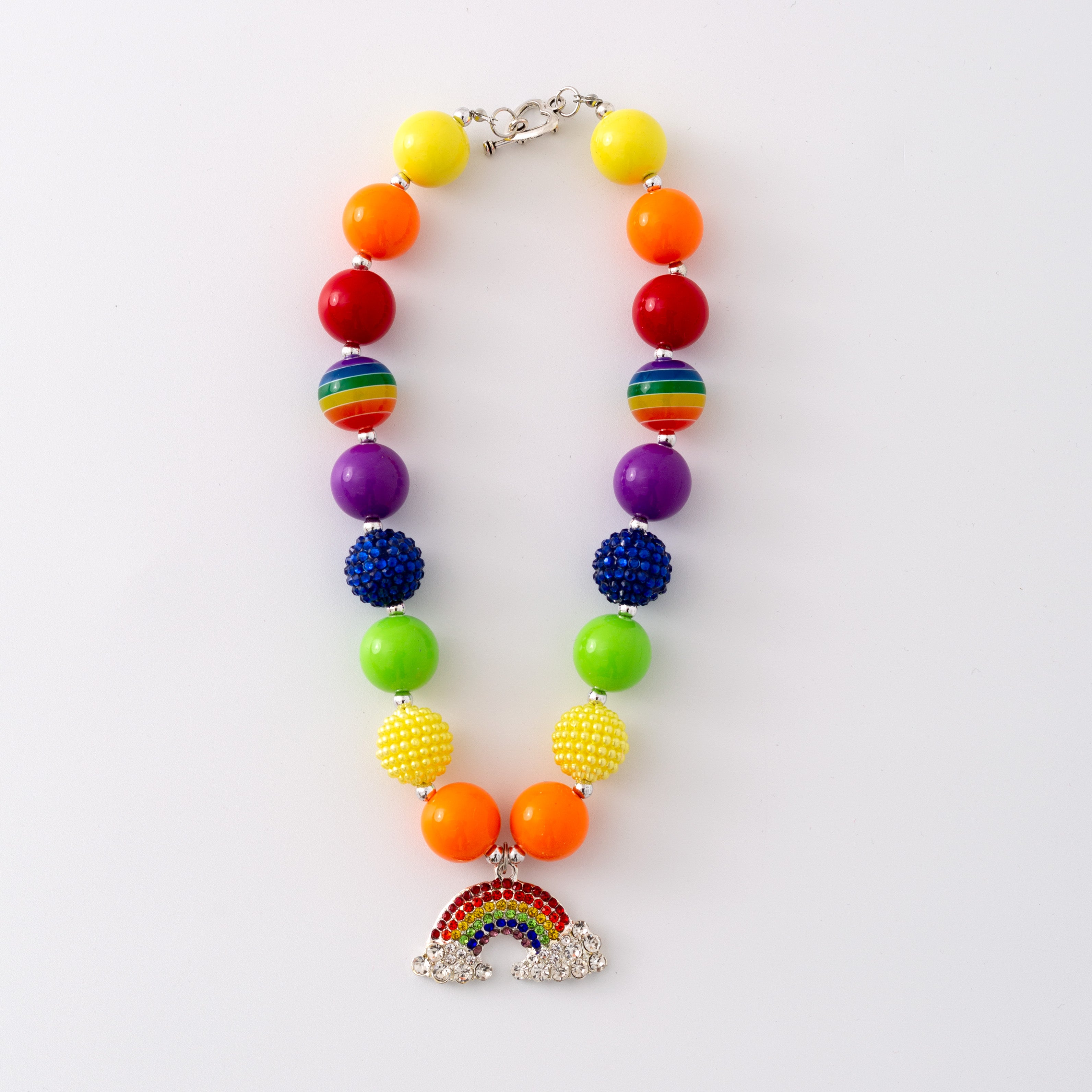 (In Stock G11)Girls Rhinestone Beaded Necklace