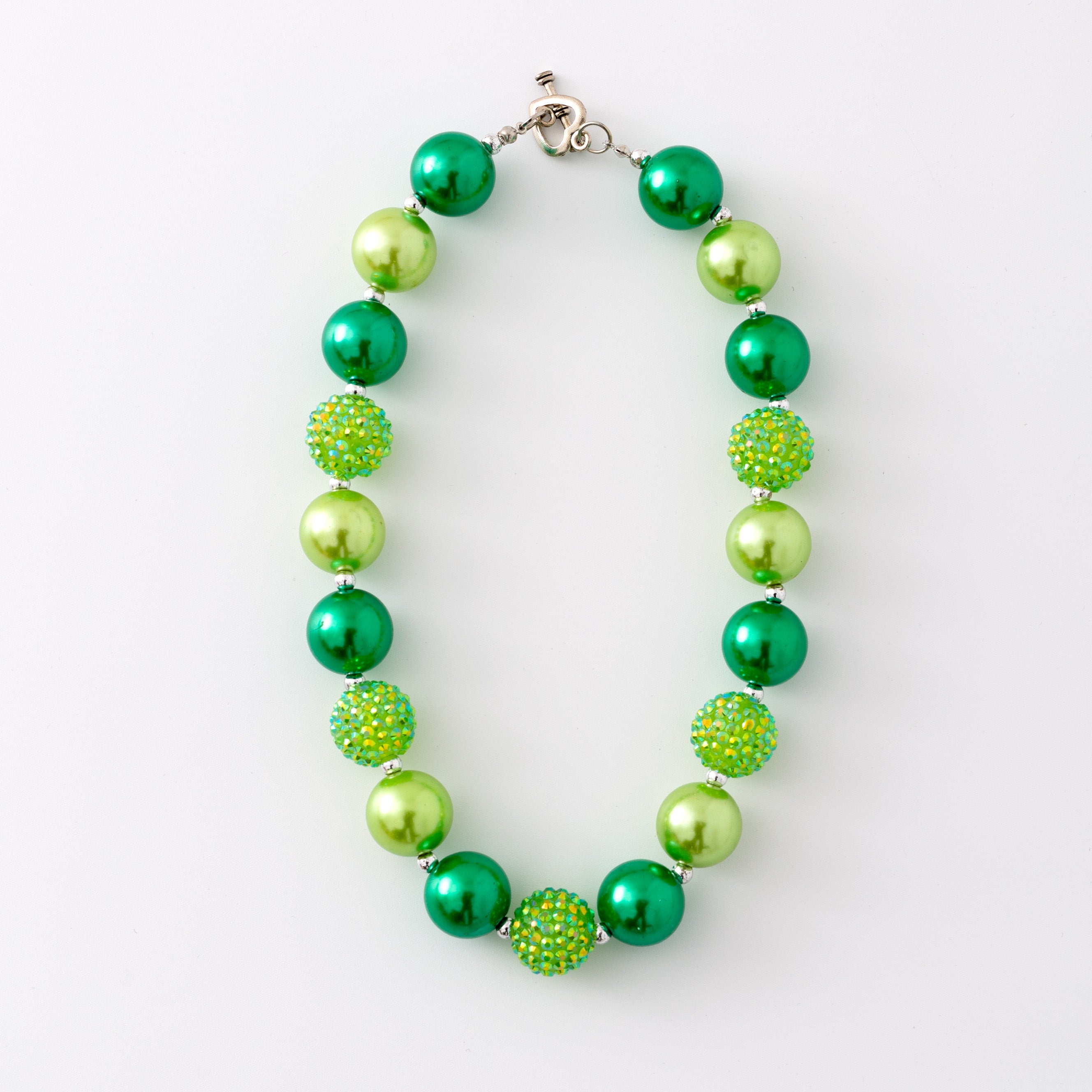 (In Stock G11)Girls Rhinestone Beaded Necklace
