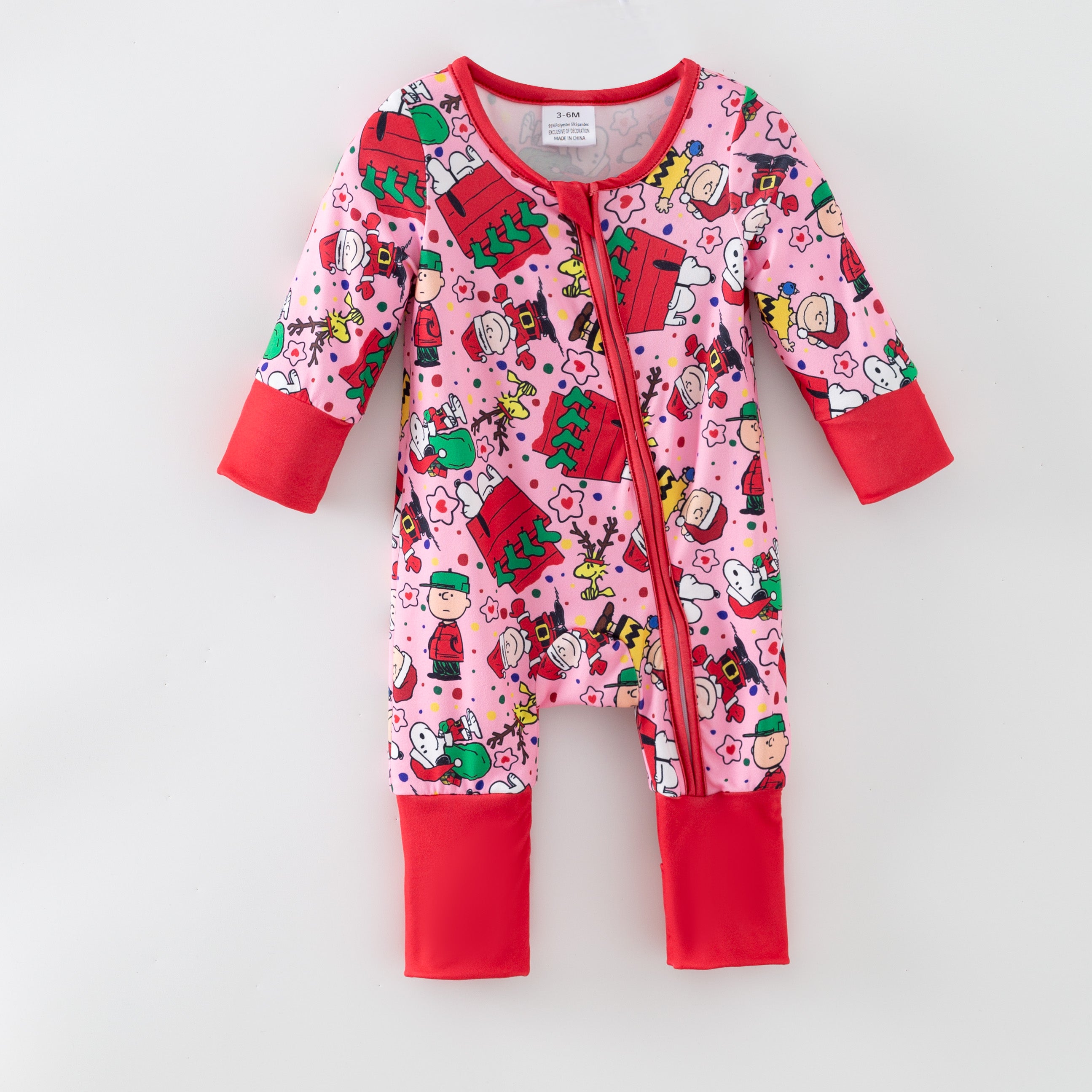 (Pre Order,Prepack Zone)Sisters Christmas Cartoon Print Pajamas&Romper(Mix Size)