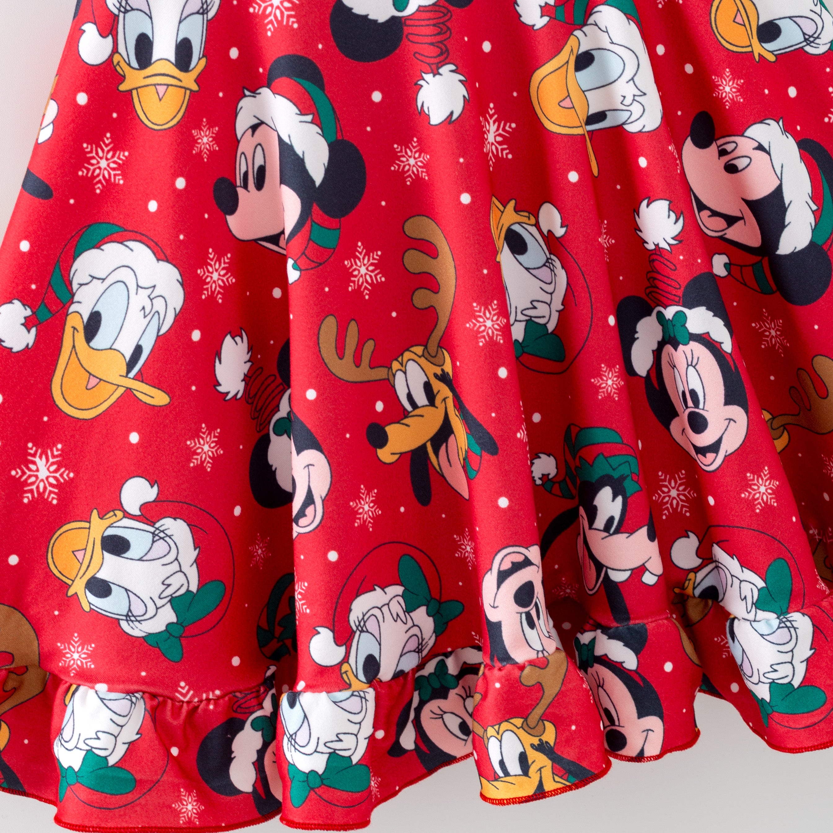 (Pre Order,Prepack Zone)Girls Christmas Cartoon Print Dress(Mix Size)