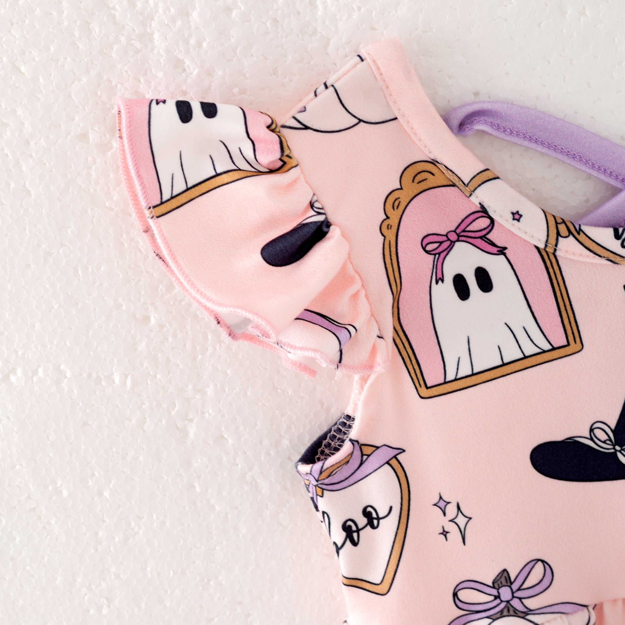 (Pre Order)Family Halloween Cartoon Print Dress,Set&Romper