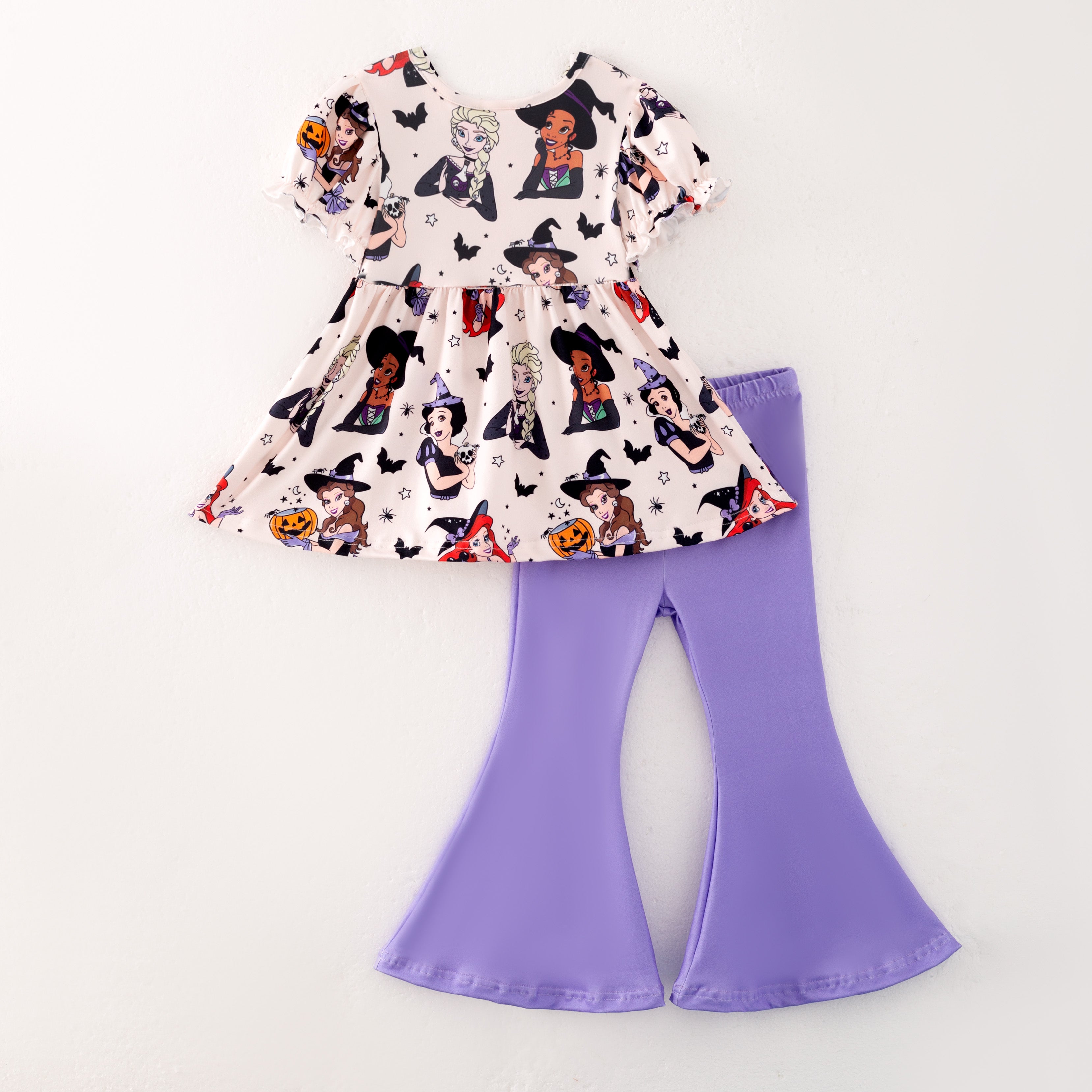 (Pre Order)Family Halloween Princess Print Dress,Set,Jumpsuit&Romper