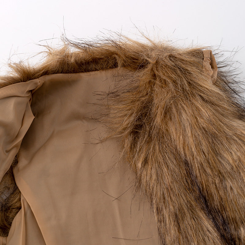 (In Stock L18-2-3)Girls Fall Luxury Faux Fur Vest