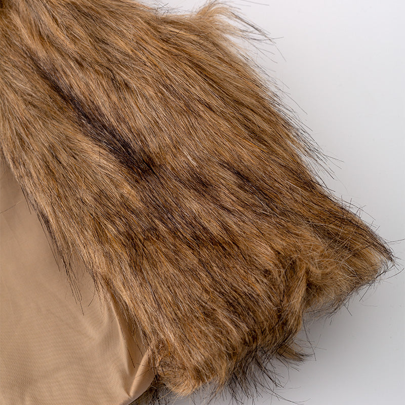 (In Stock L18-2-3)Girls Fall Luxury Faux Fur Vest