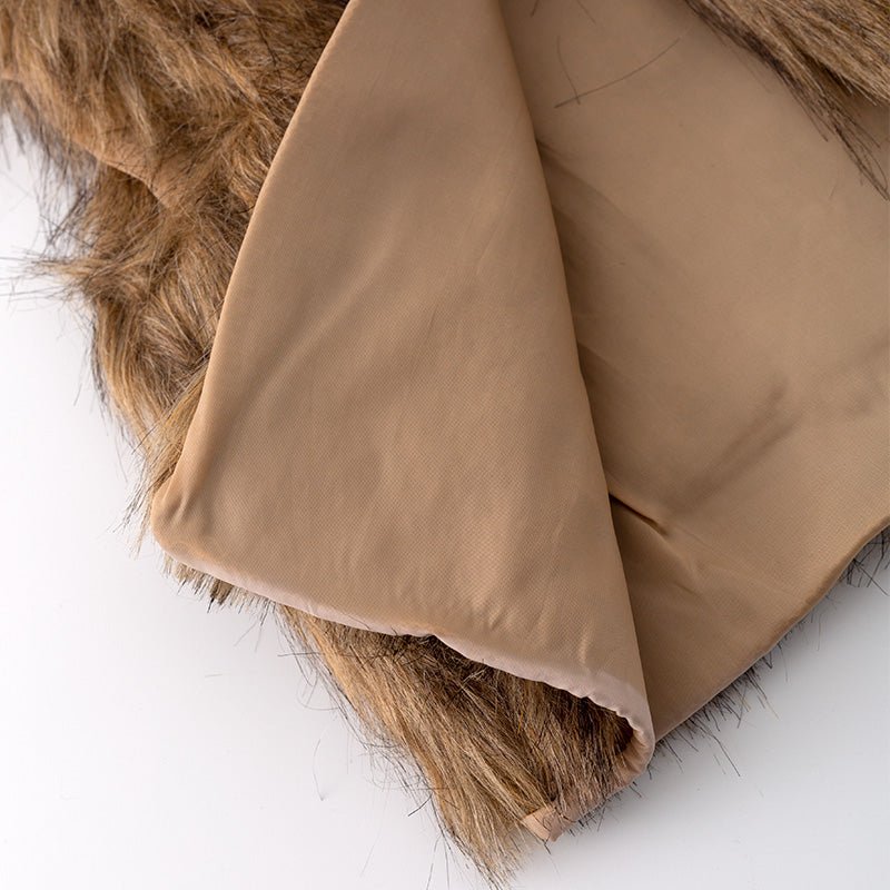 (In Stock L18-2-3)Girls Fall Luxury Faux Fur Vest