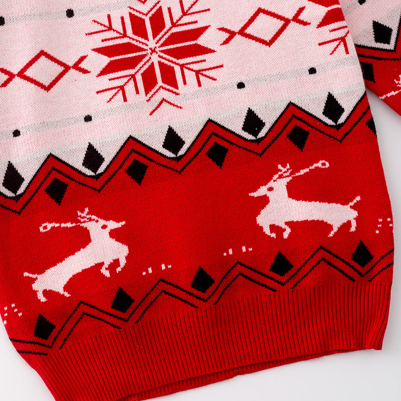 (In Stock L19-4-1)Adults Christmas Fair Isle Sweater