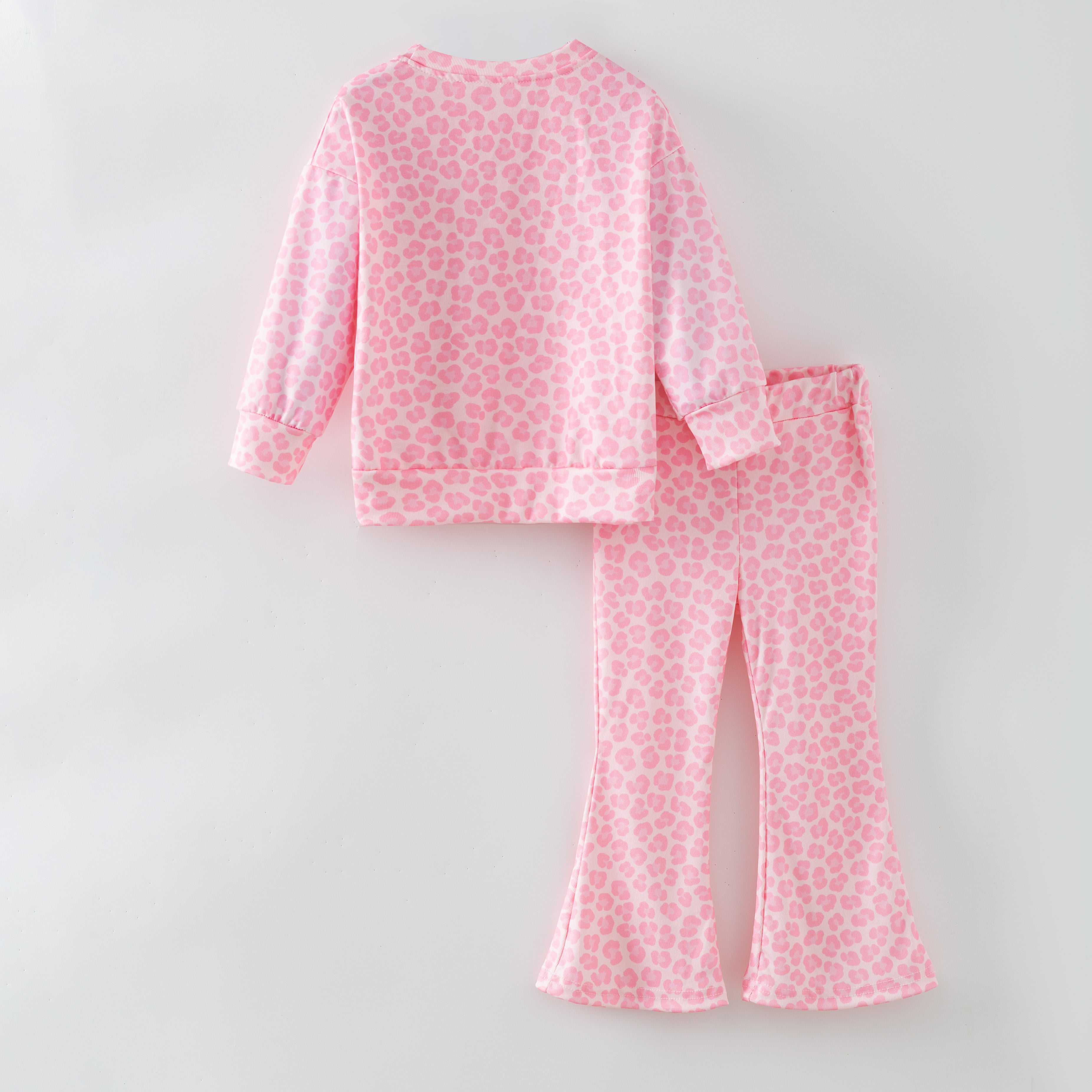 (Pre Order,Prepack Zone)Girls Spring Bow&Leopard Print Dress(Mix Size)