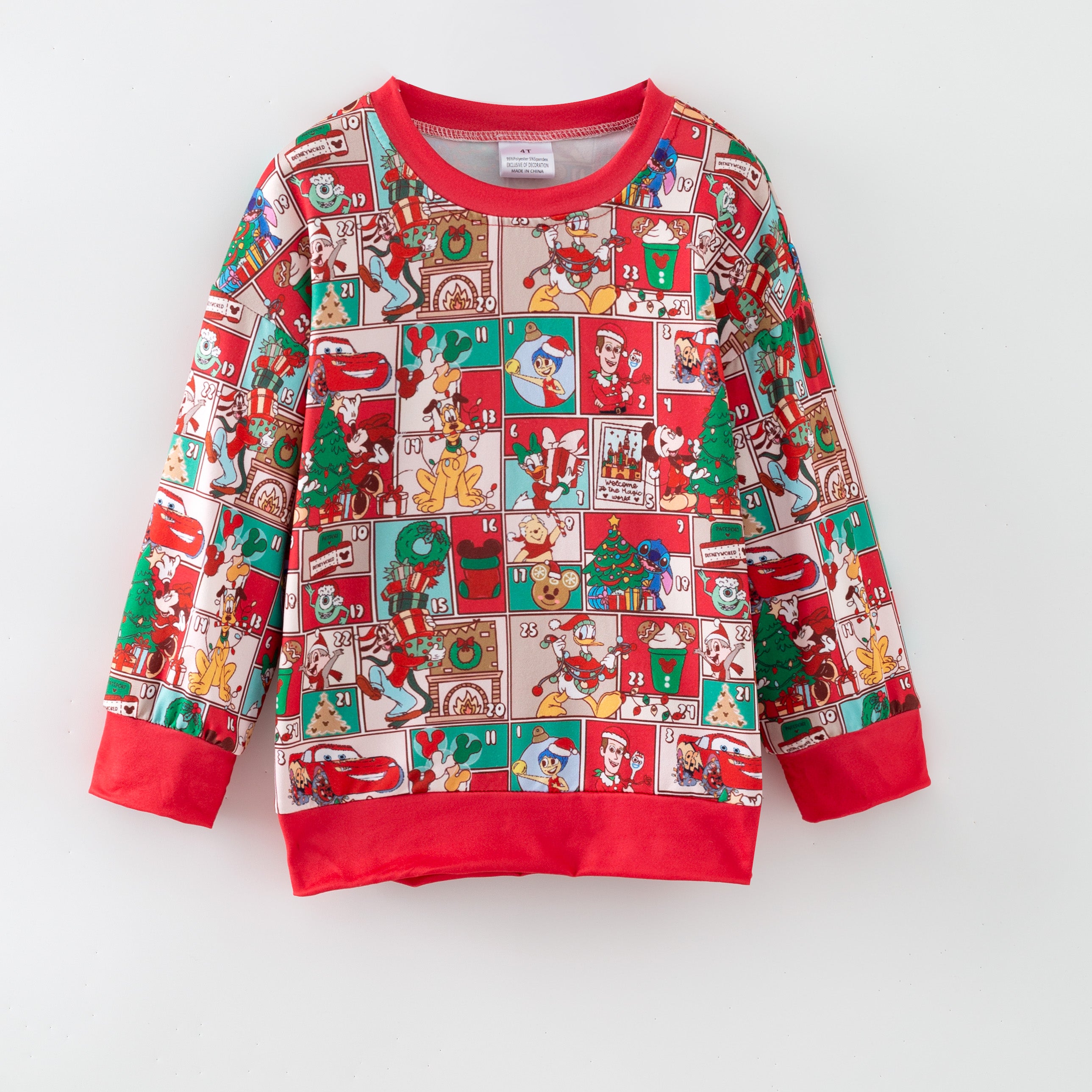 (Pre Order,Prepack Zone)Girls Christmas Movie Character Print Top(Mix Size)