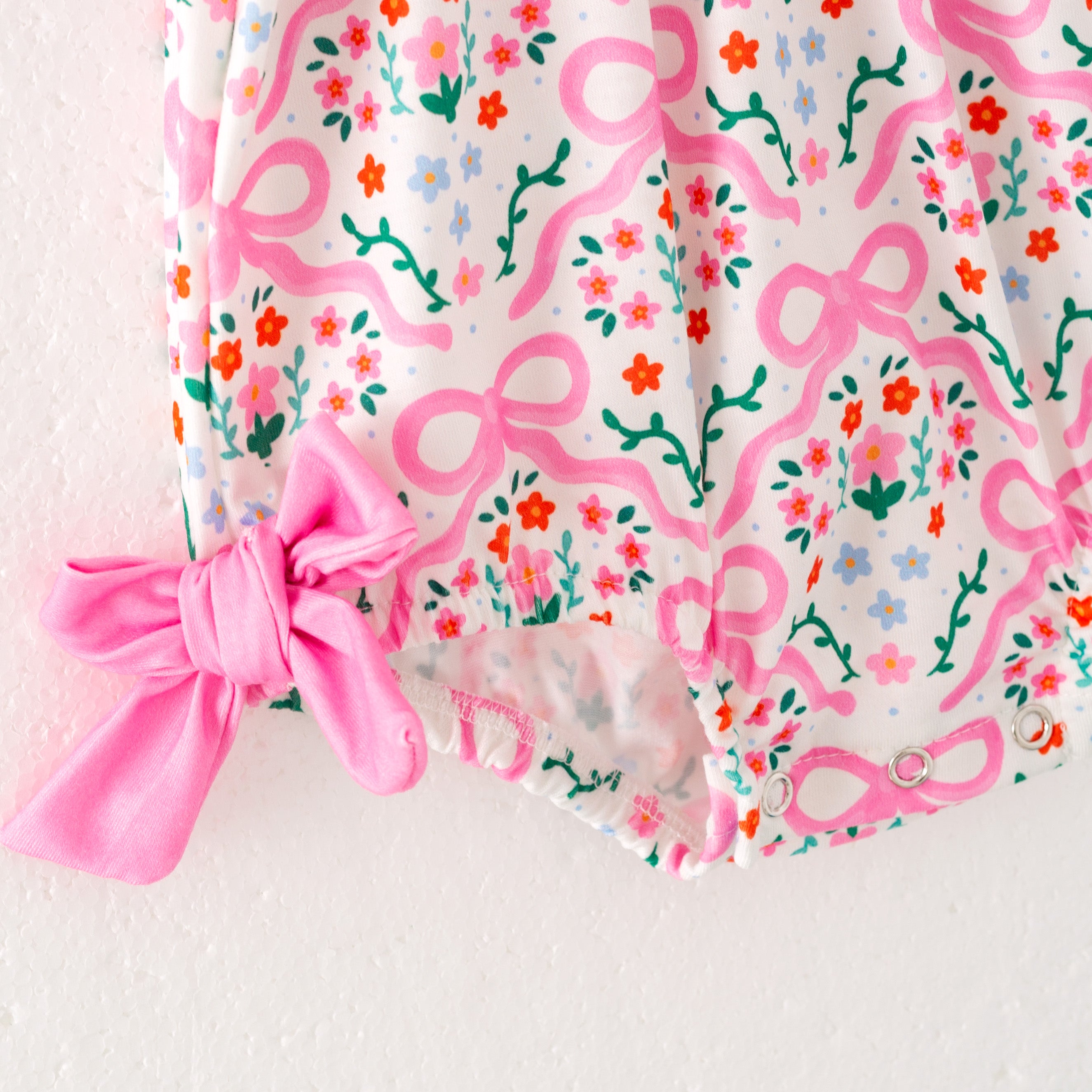 (Pre Order)Sisters Spring and Summer Goose Embroidery Smocked Romper