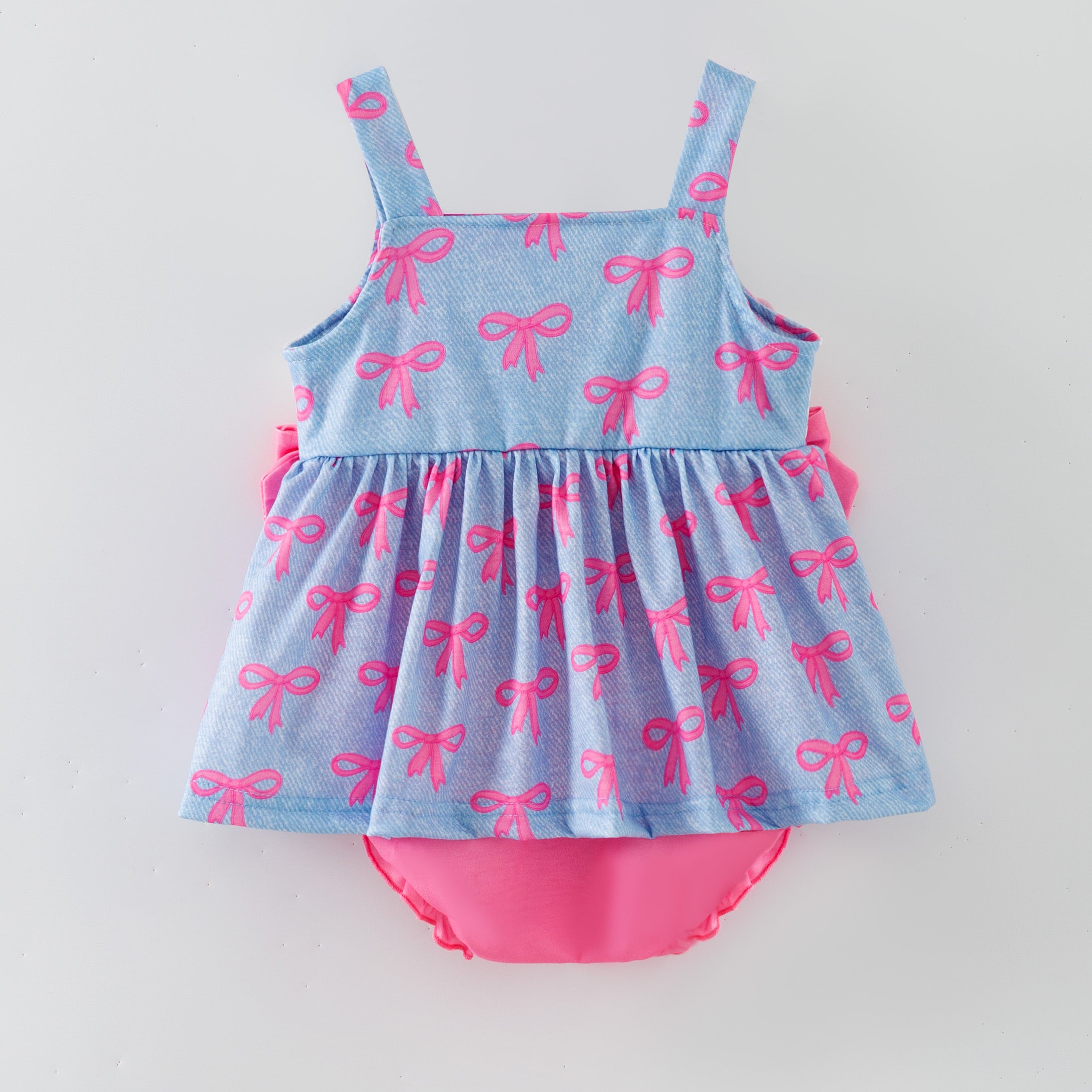 (Pre Order,Prepack Zone)Toddler Girls Spring&Summer Embroidery Smocked Romper