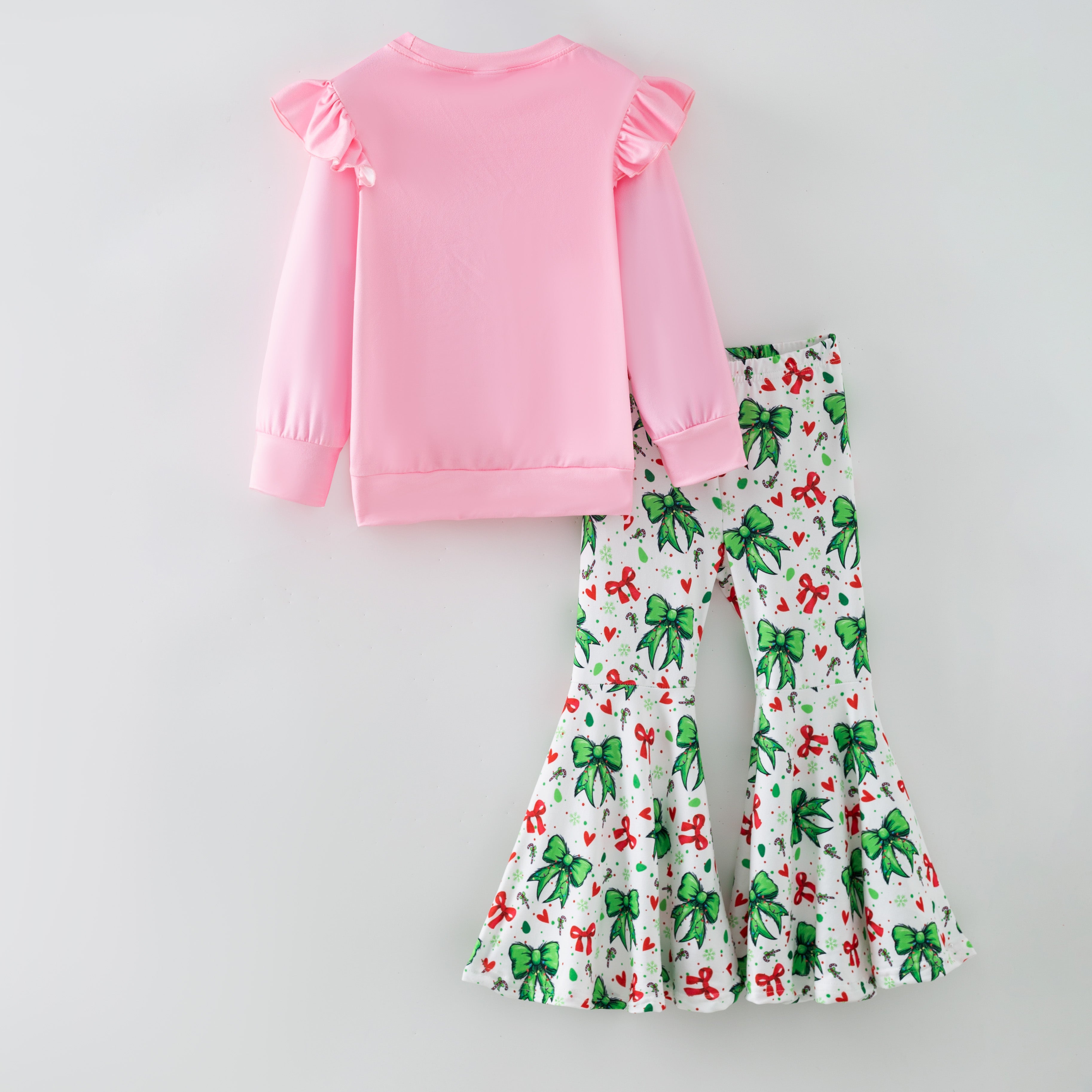 (Pre Order,Prepack Zone)Girls Christmas Cartoon Print Dress&Set(Mix Size)