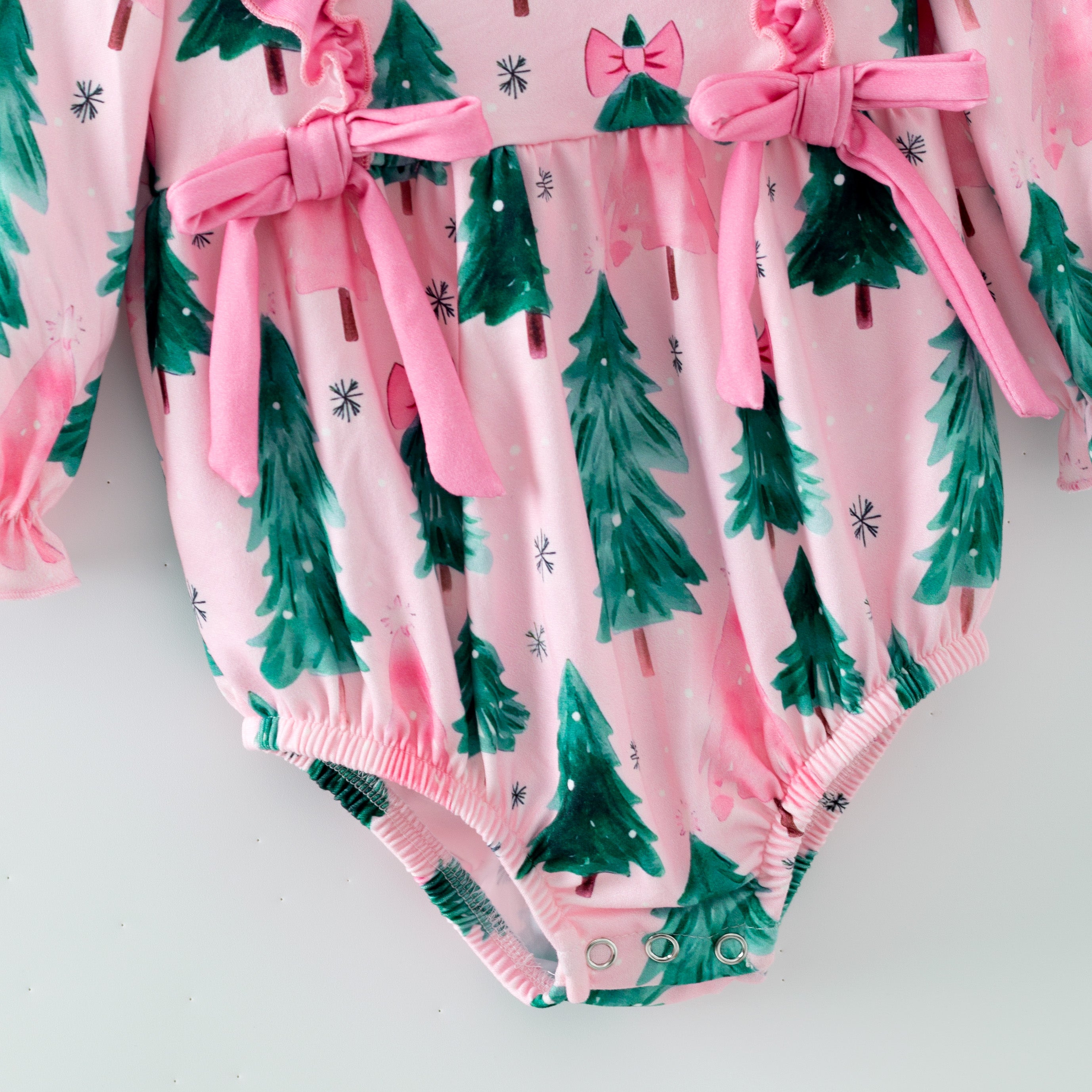 (Pre Order,Prepack Zone)Girls Christmas Tree Print Dress,Set&Romper