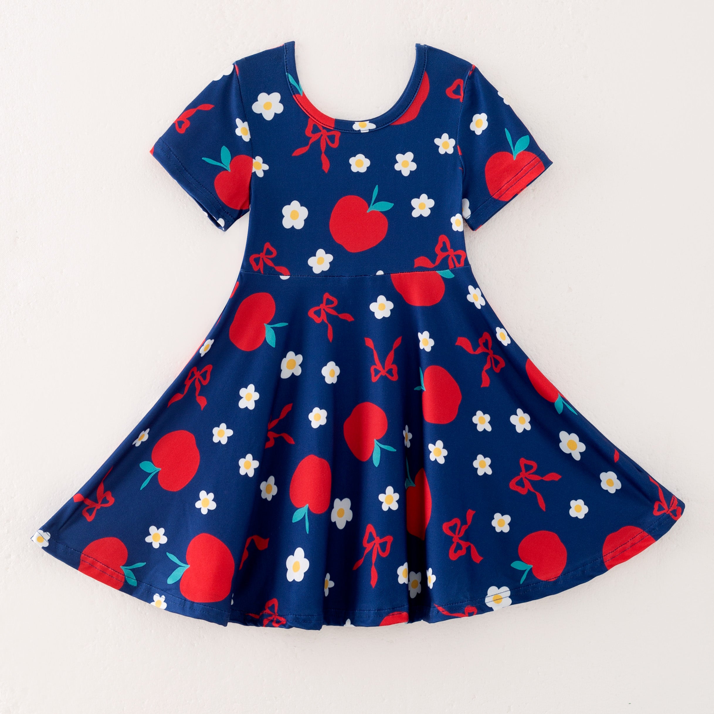(Pre Order)Girls Back To School Print Dress