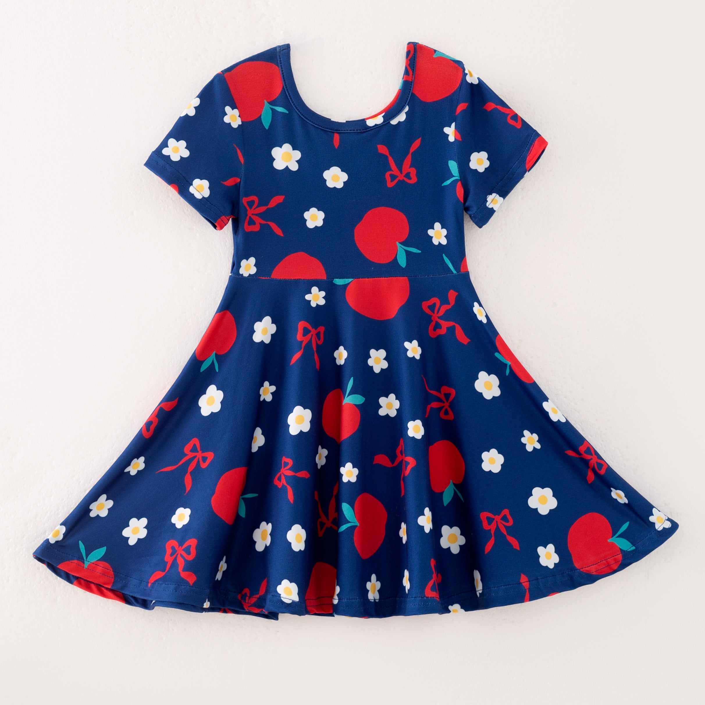 (Pre Order)Girls Back To School Print Dress