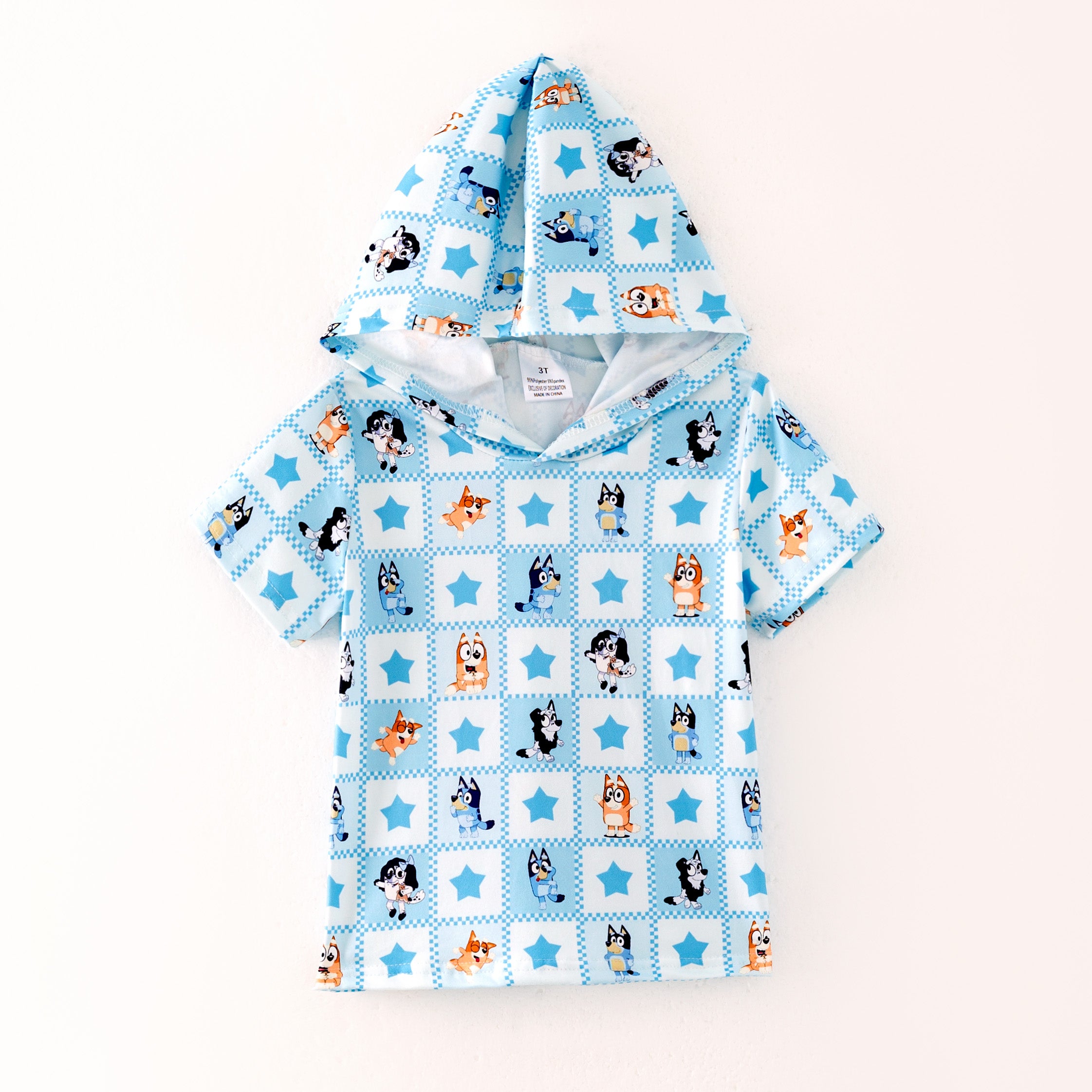 (Pre Order)Family Spring&Summer Cartoon Print Dress,Top&Romper