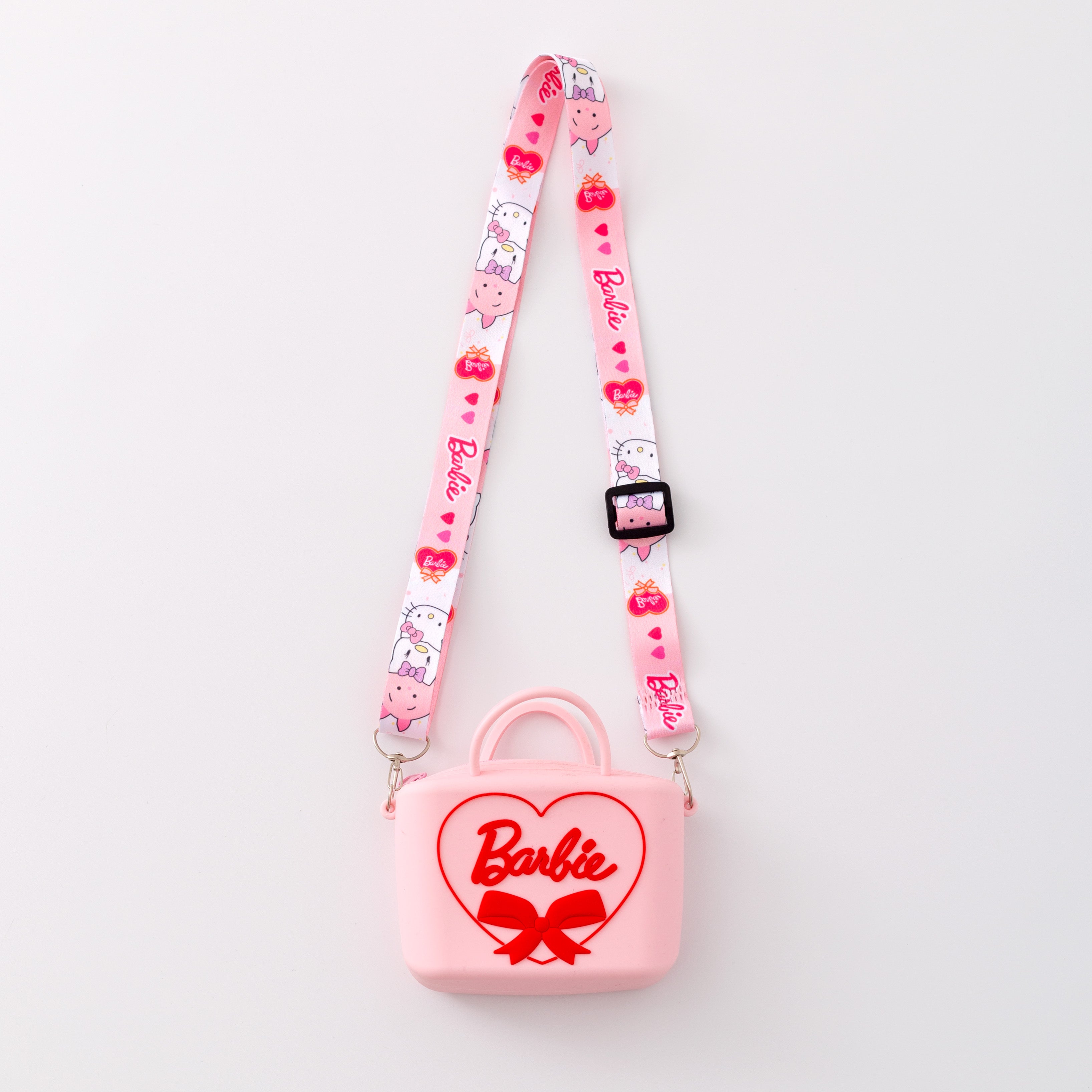 (In Stock)Girls Silicone Pink Hand-held Cross-span Bag