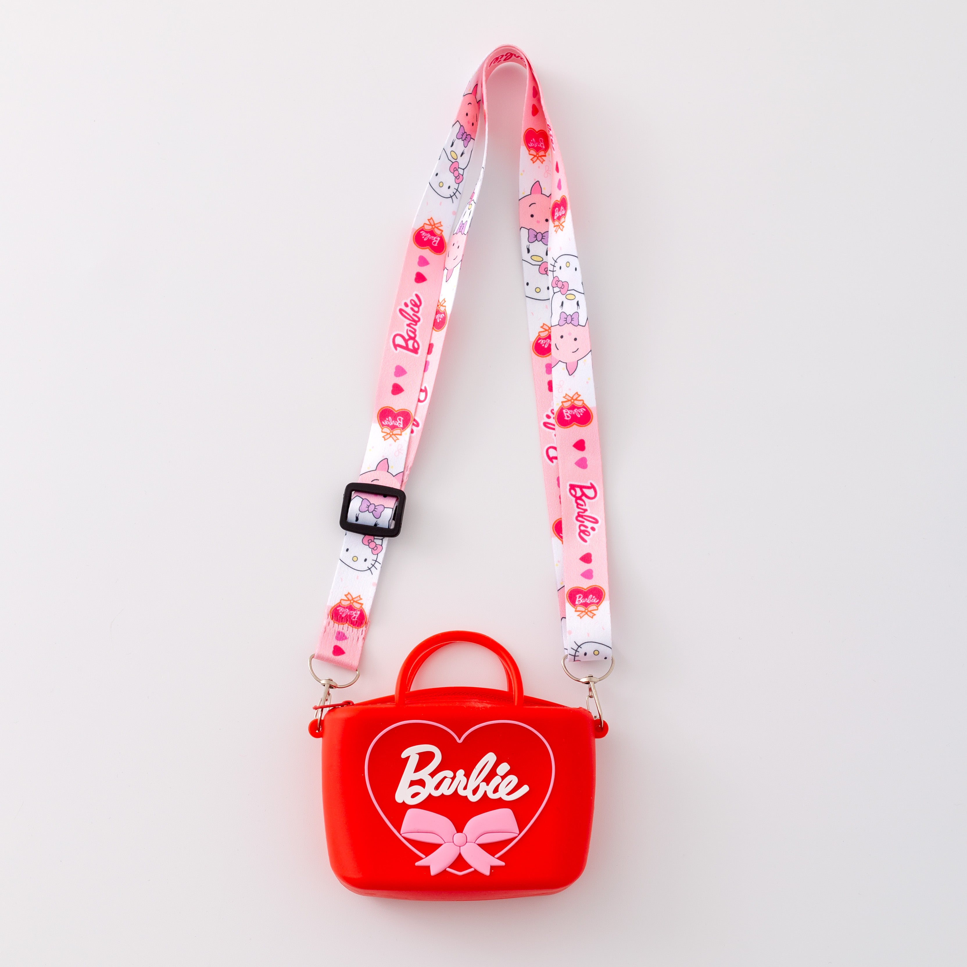 (In Stock)Girls Silicone Pink Hand-held Cross-span Bag