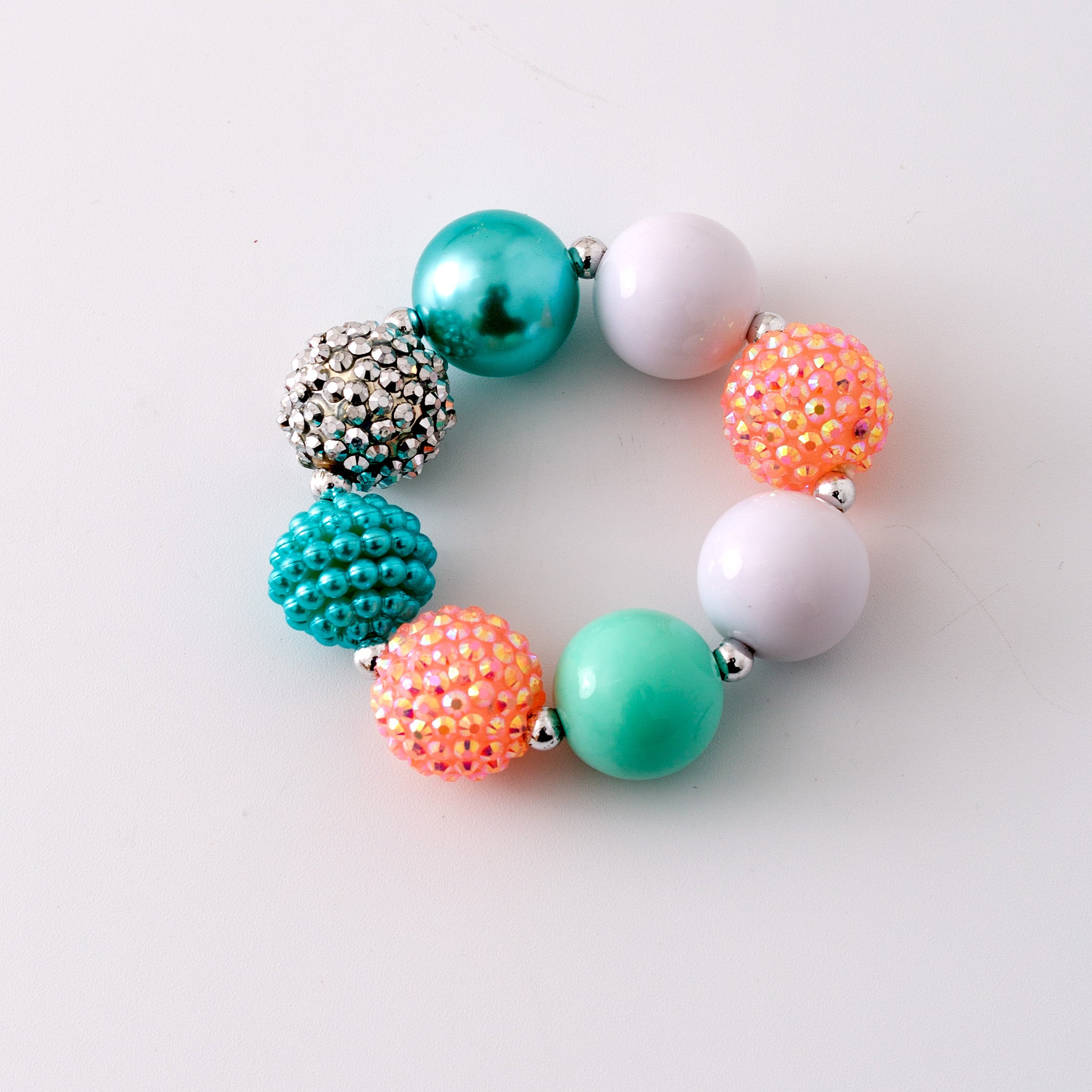 (In Stock G11 G12)Girls Rhinestone Beaded Bracelet