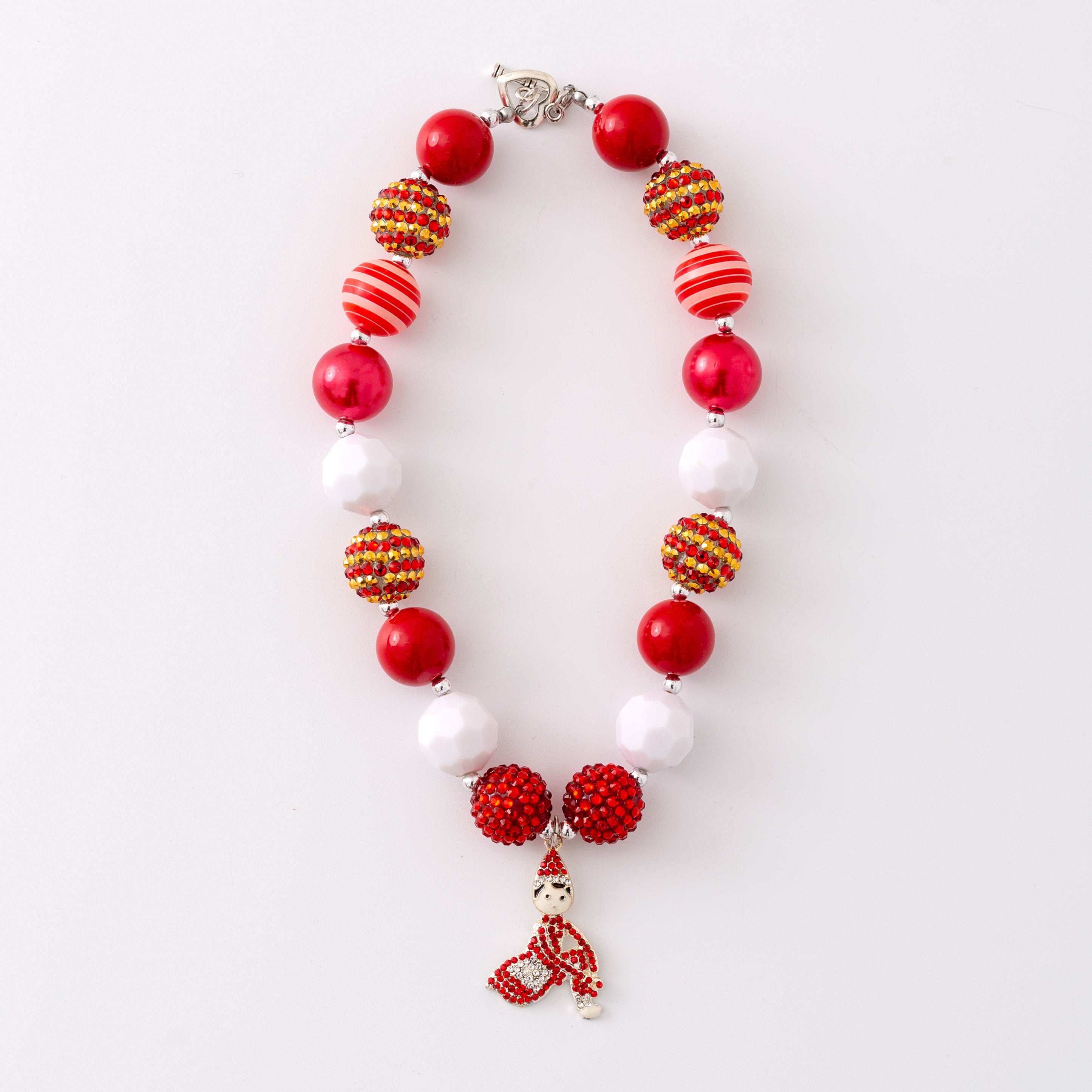 (In Stock G11 G12)Girls Rhinestone Beaded Necklace