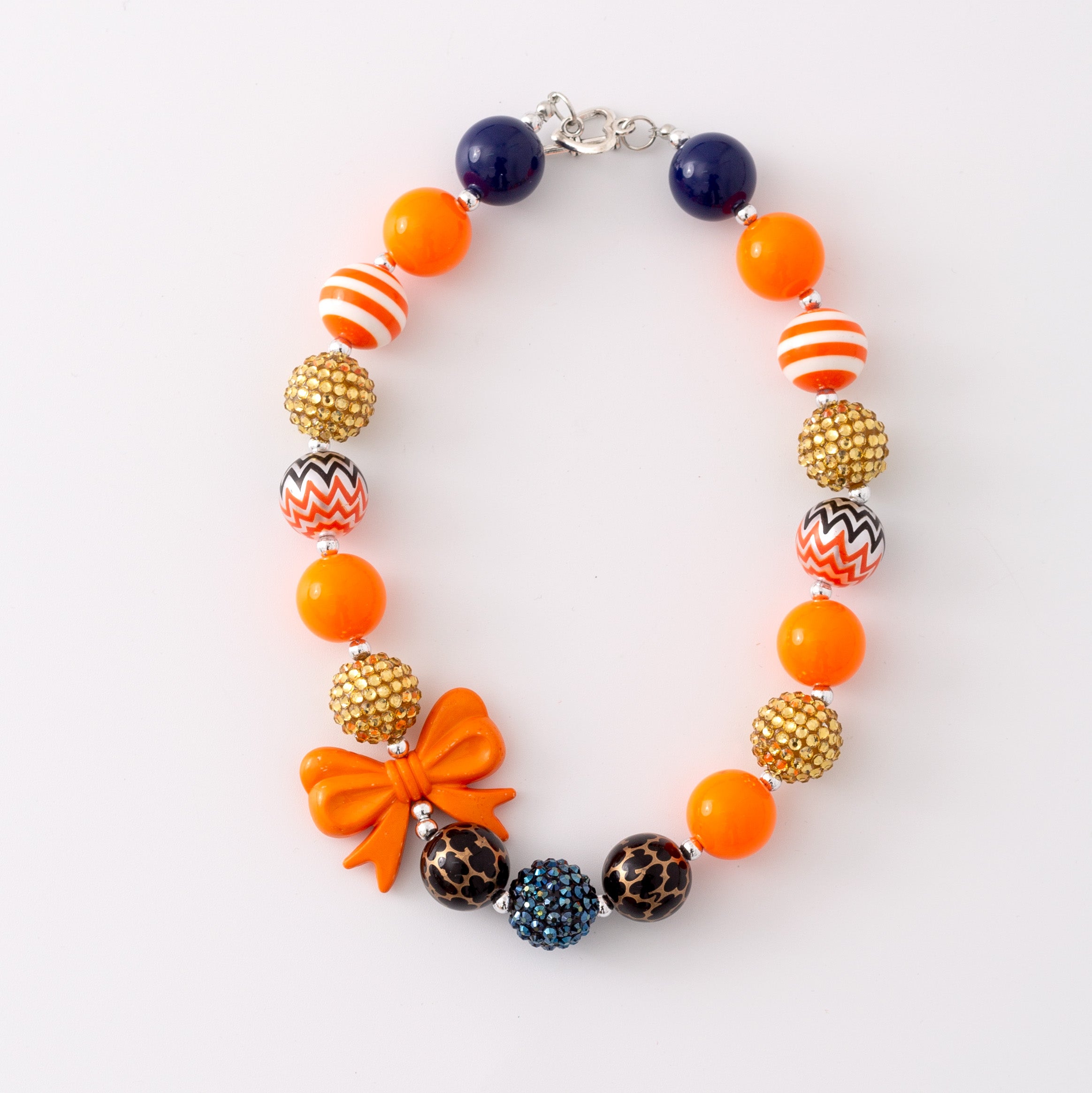 (In Stock G11 G12)Girls Rhinestone Beaded Necklace