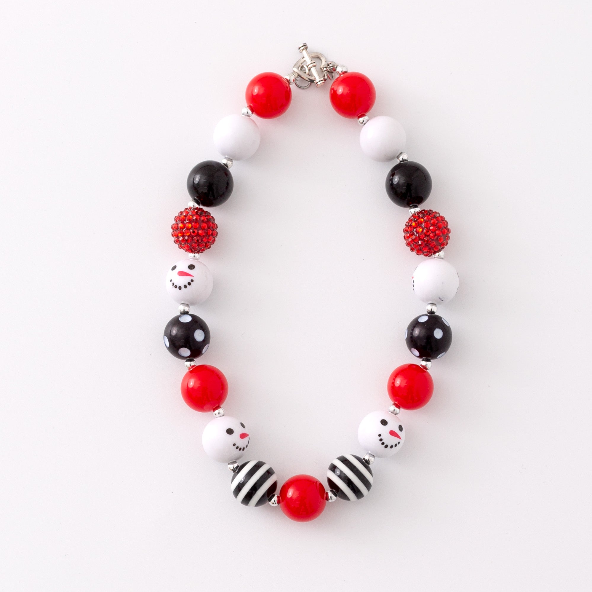 (In Stock G11 G12)Girls Rhinestone Beaded Necklace