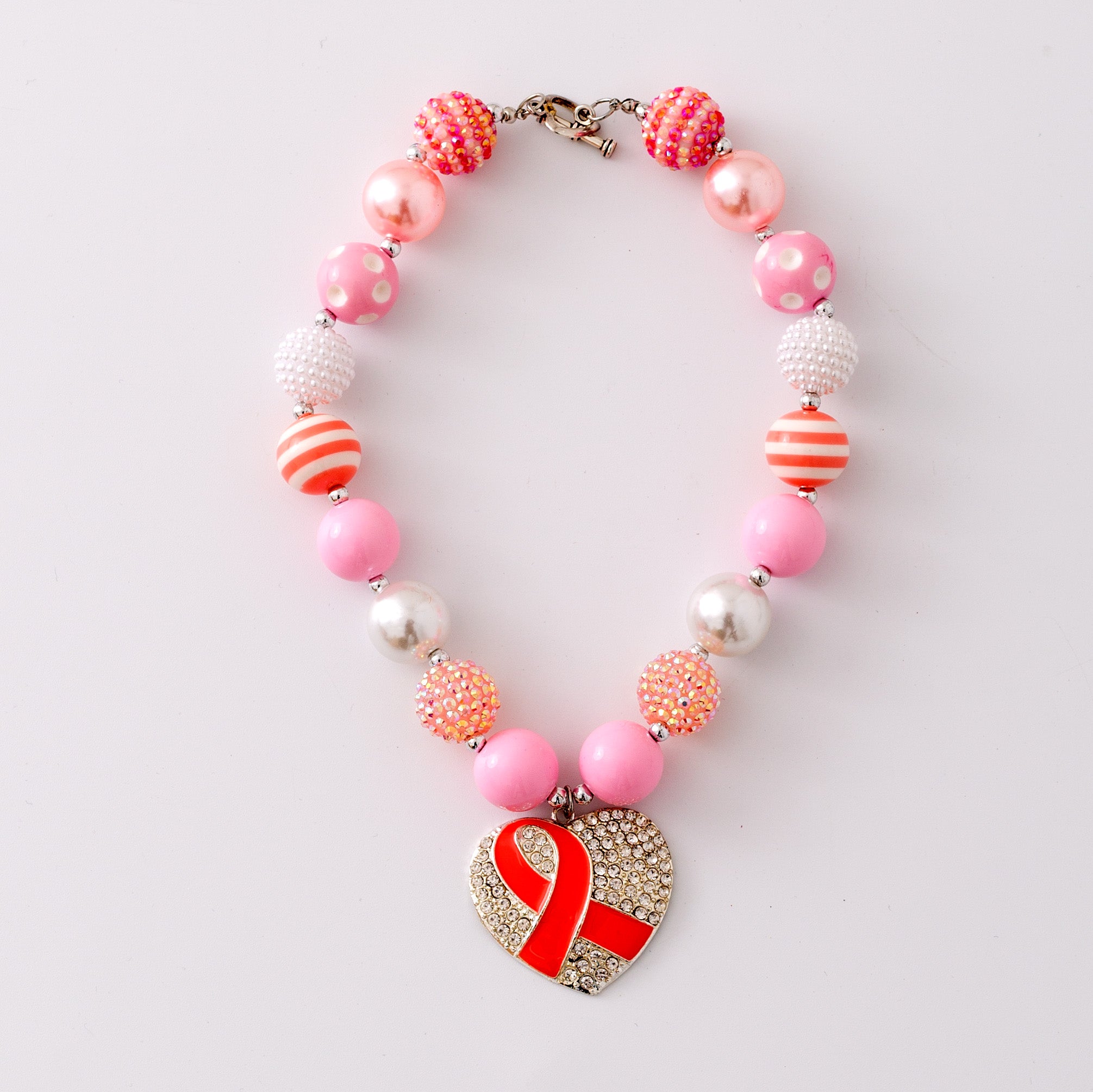 (In Stock G11 G12)Girls Rhinestone Beaded Necklace