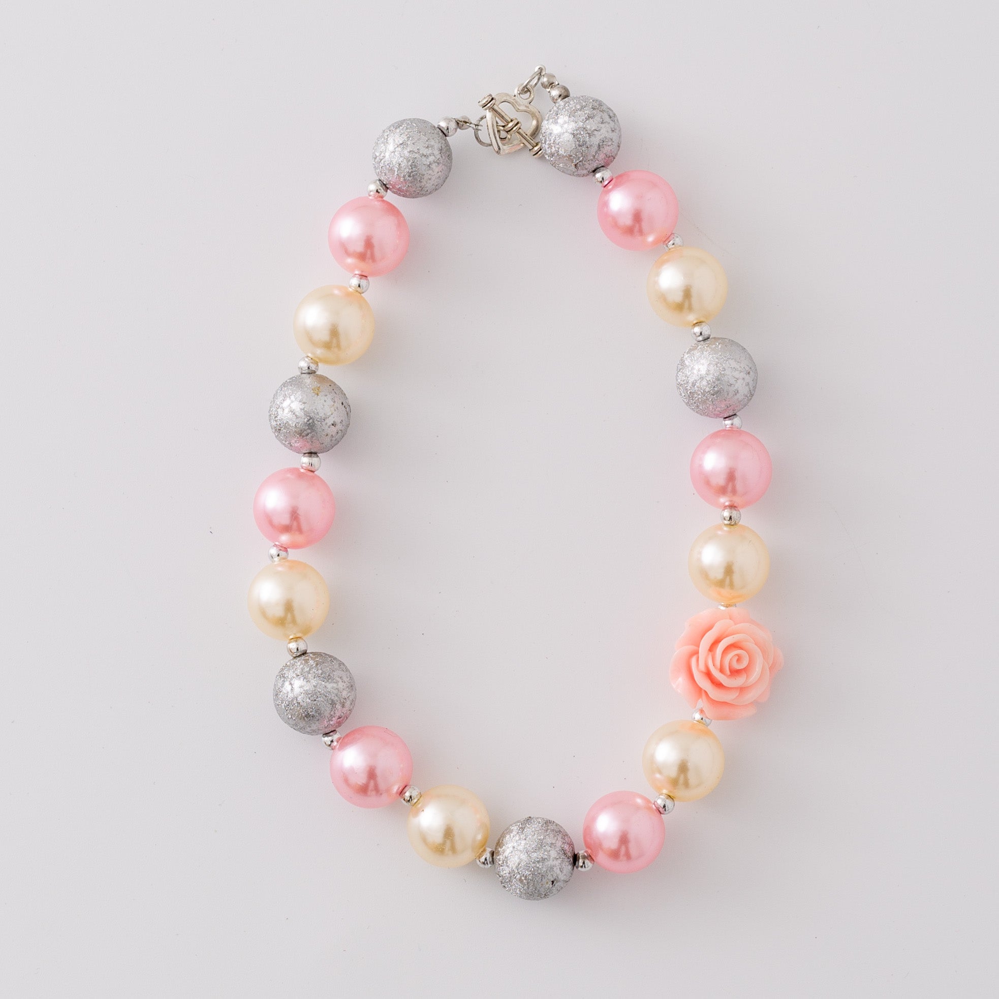 (In Stock G11 G12)Girls Rhinestone Beaded Necklace