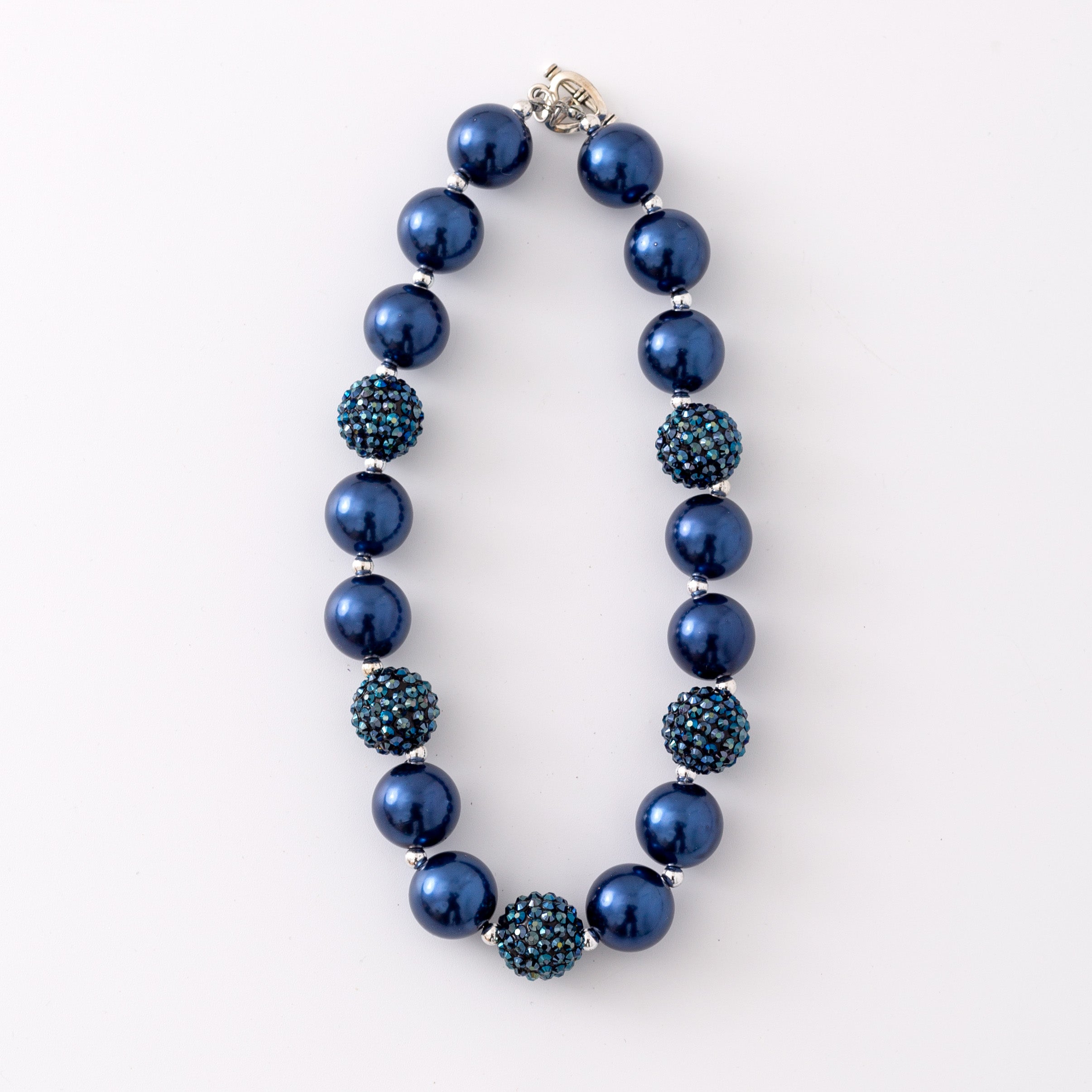 (In Stock G11 G12)Girls Rhinestone Beaded Necklace