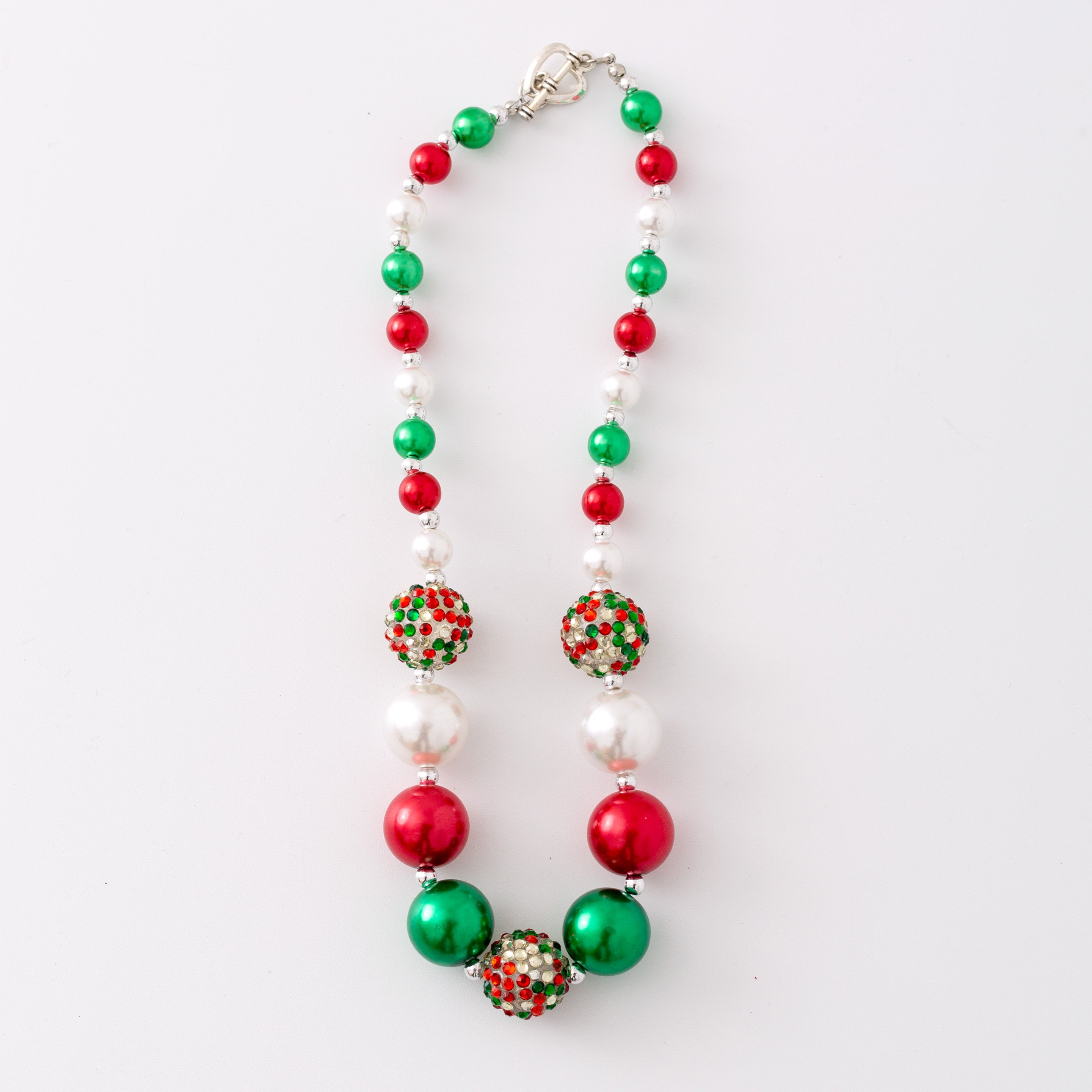 (In Stock G11 G12)Girls Rhinestone Beaded Necklace