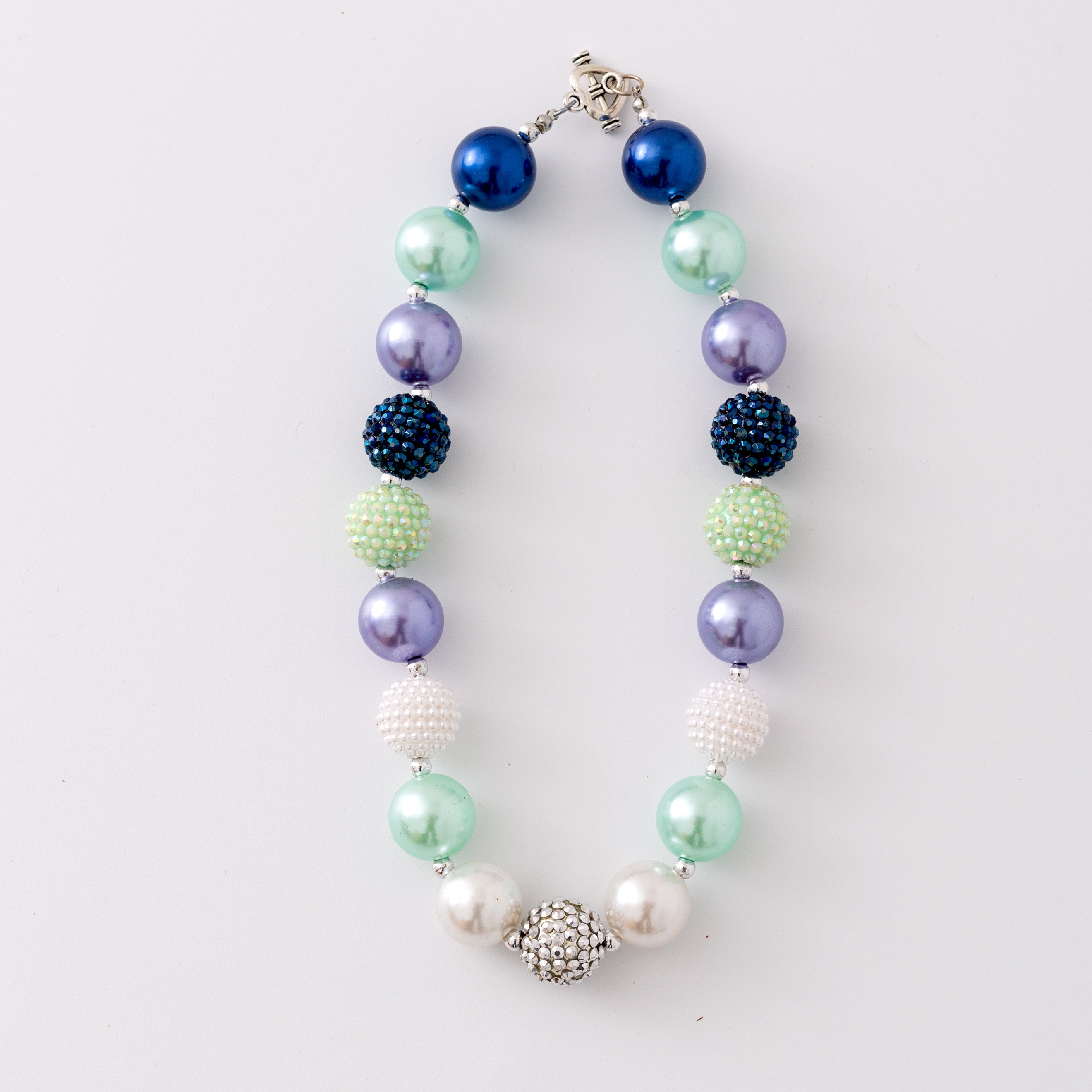 (In Stock G11 G12)Girls Rhinestone Beaded Necklace