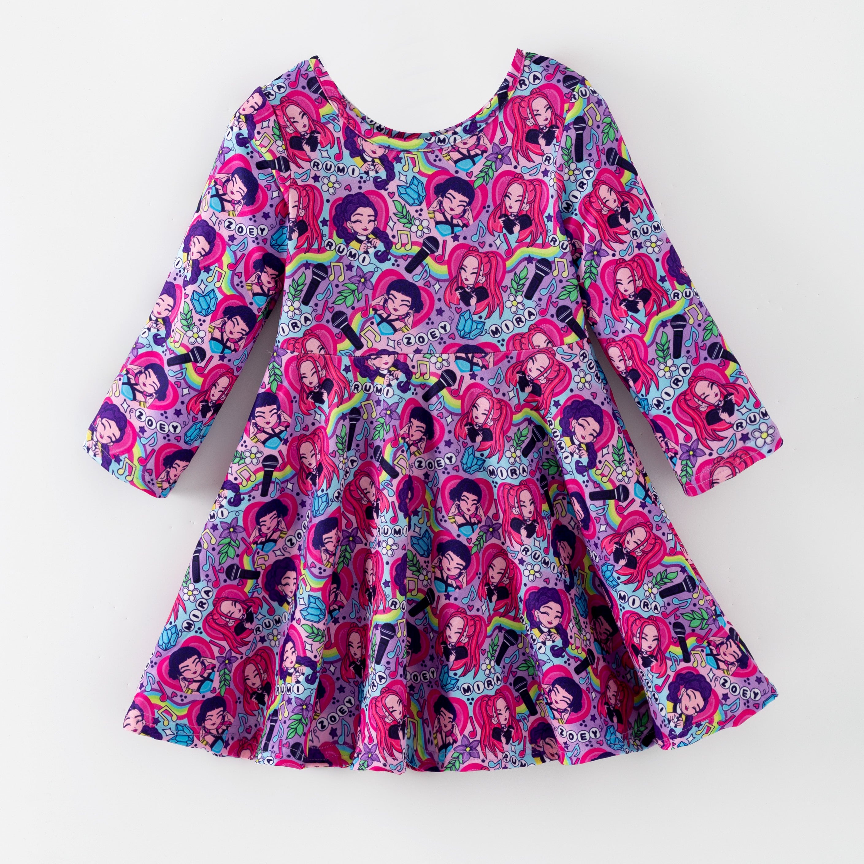 (Pre Order,Prepack Zone)Girls Movie Character Print Dress&Hoodie(Mix Size)