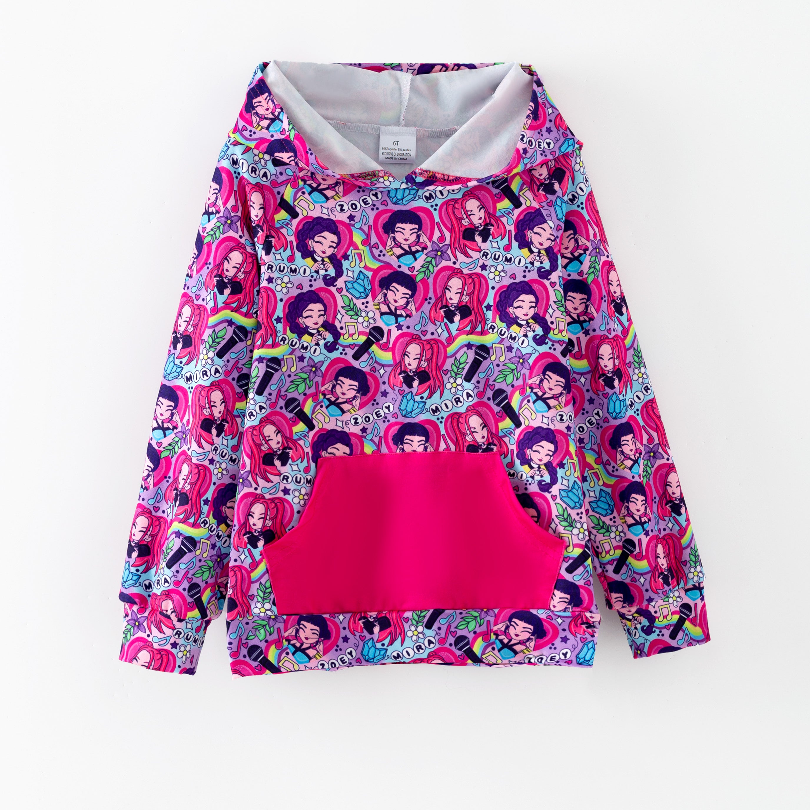 (Pre Order,Prepack Zone)Girls Movie Character Print Dress&Hoodie(Mix Size)