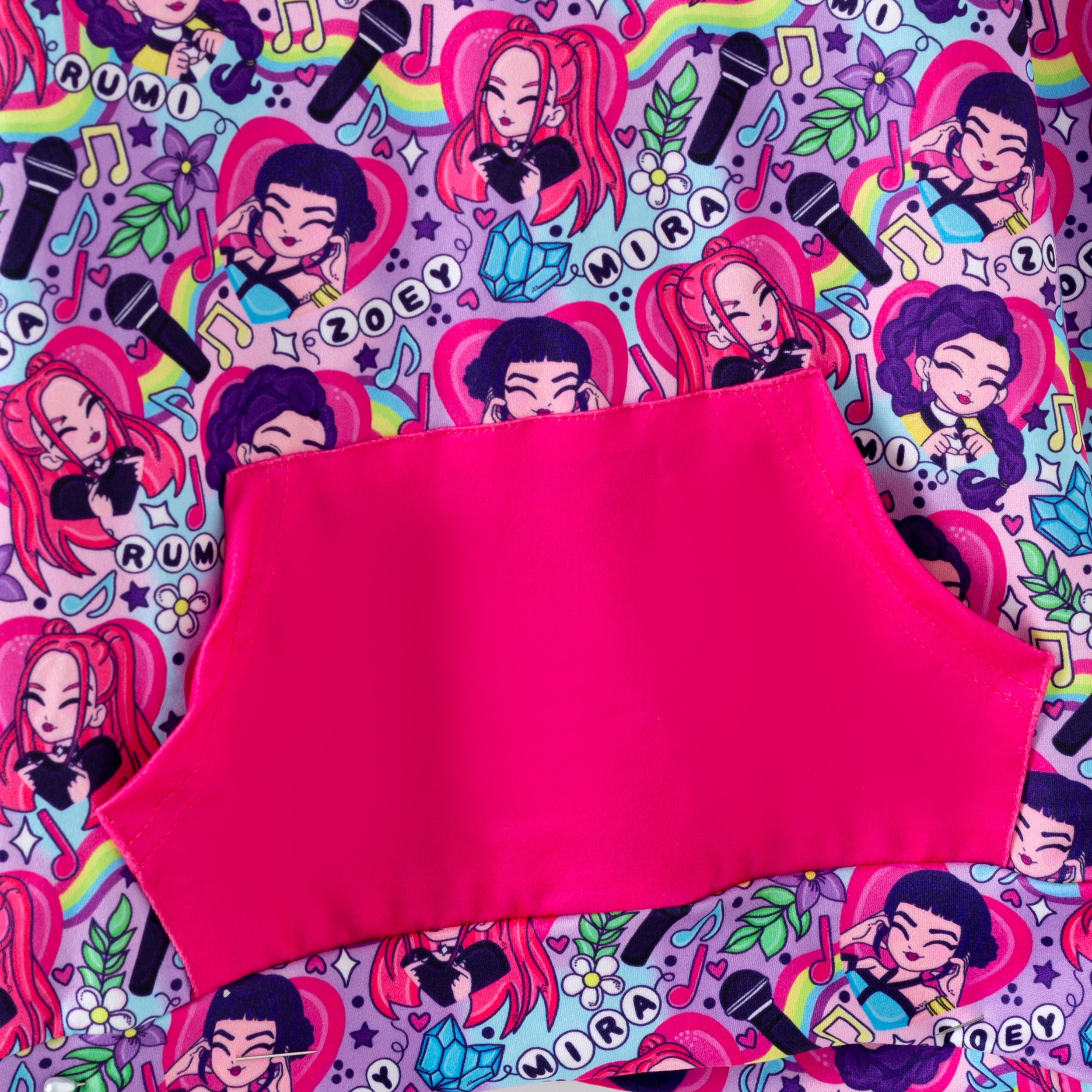 (Pre Order,Prepack Zone)Girls Movie Character Print Dress&Hoodie(Mix Size)