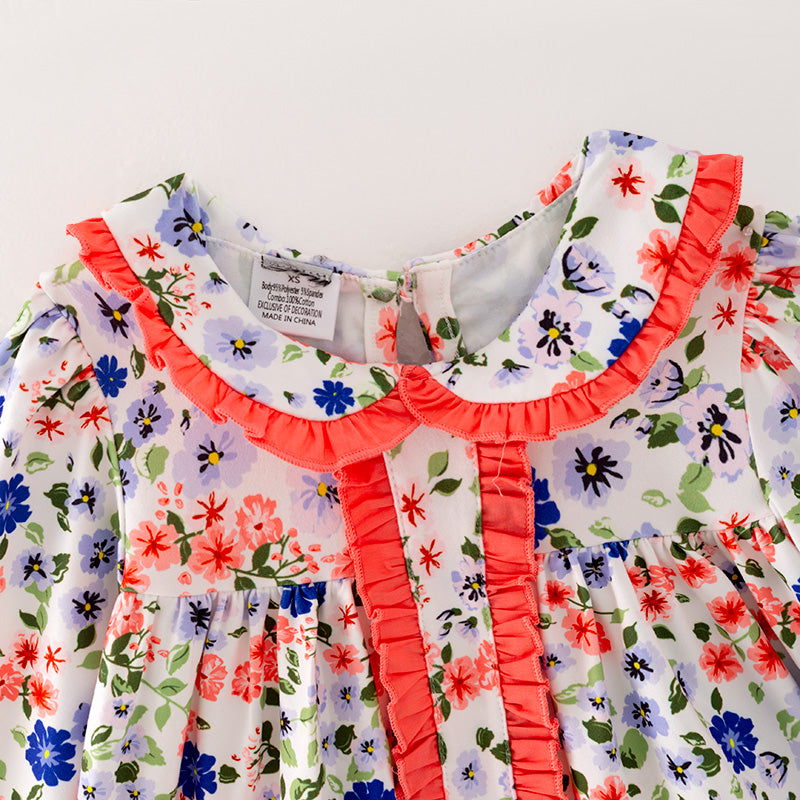 (In Stock G28-05-02)Girls Floral Print Short Set