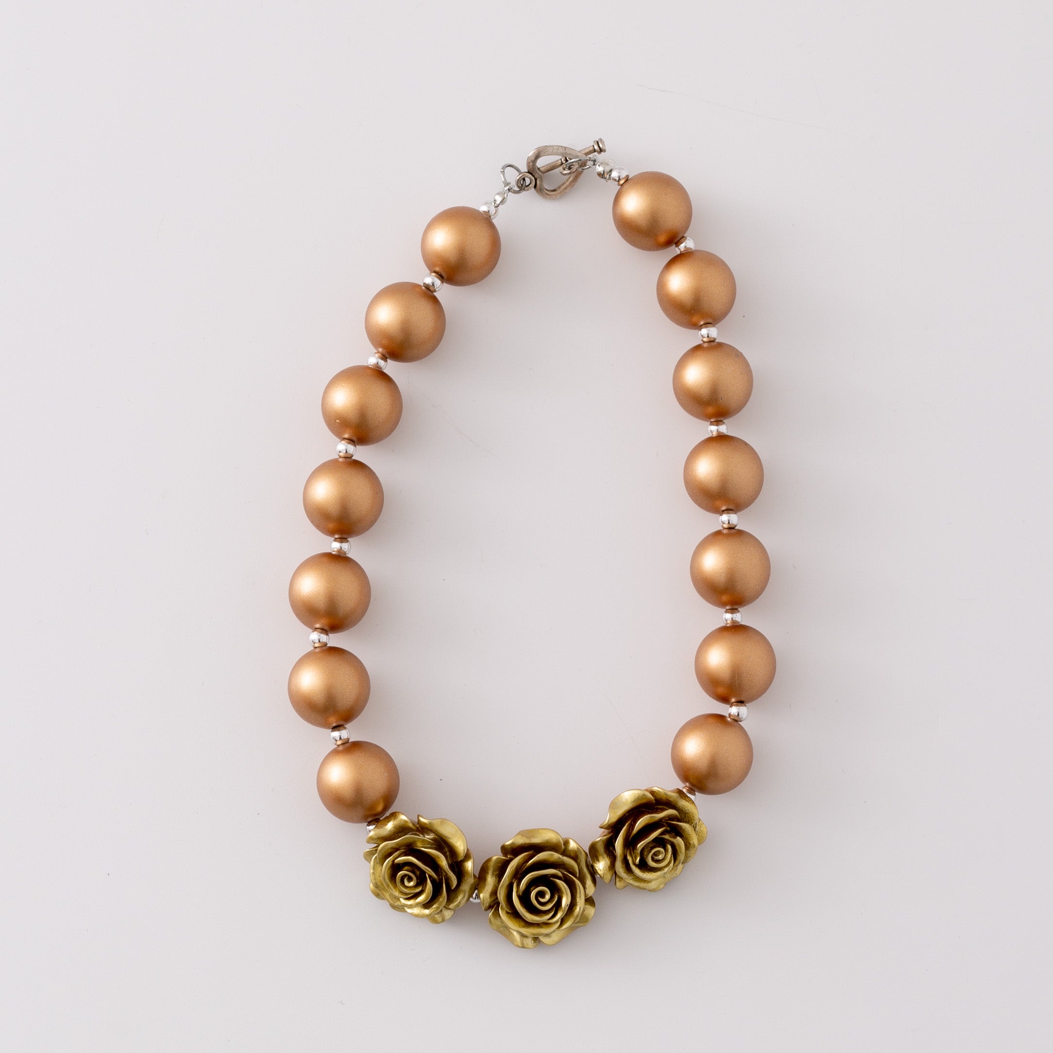 (In Stock G11)Girls Rhinestone Beaded Necklace