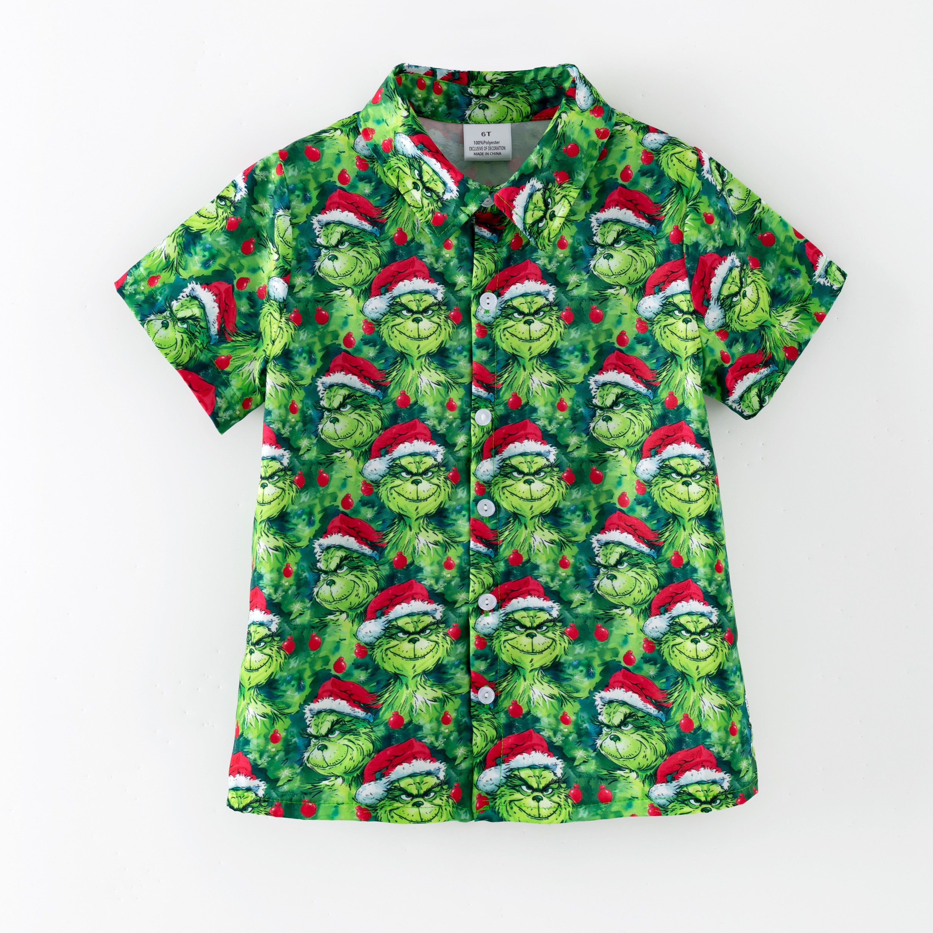 (Pre Order,Prepack Zone)Boys Christmas Cartoon Print Top(Mix Size)