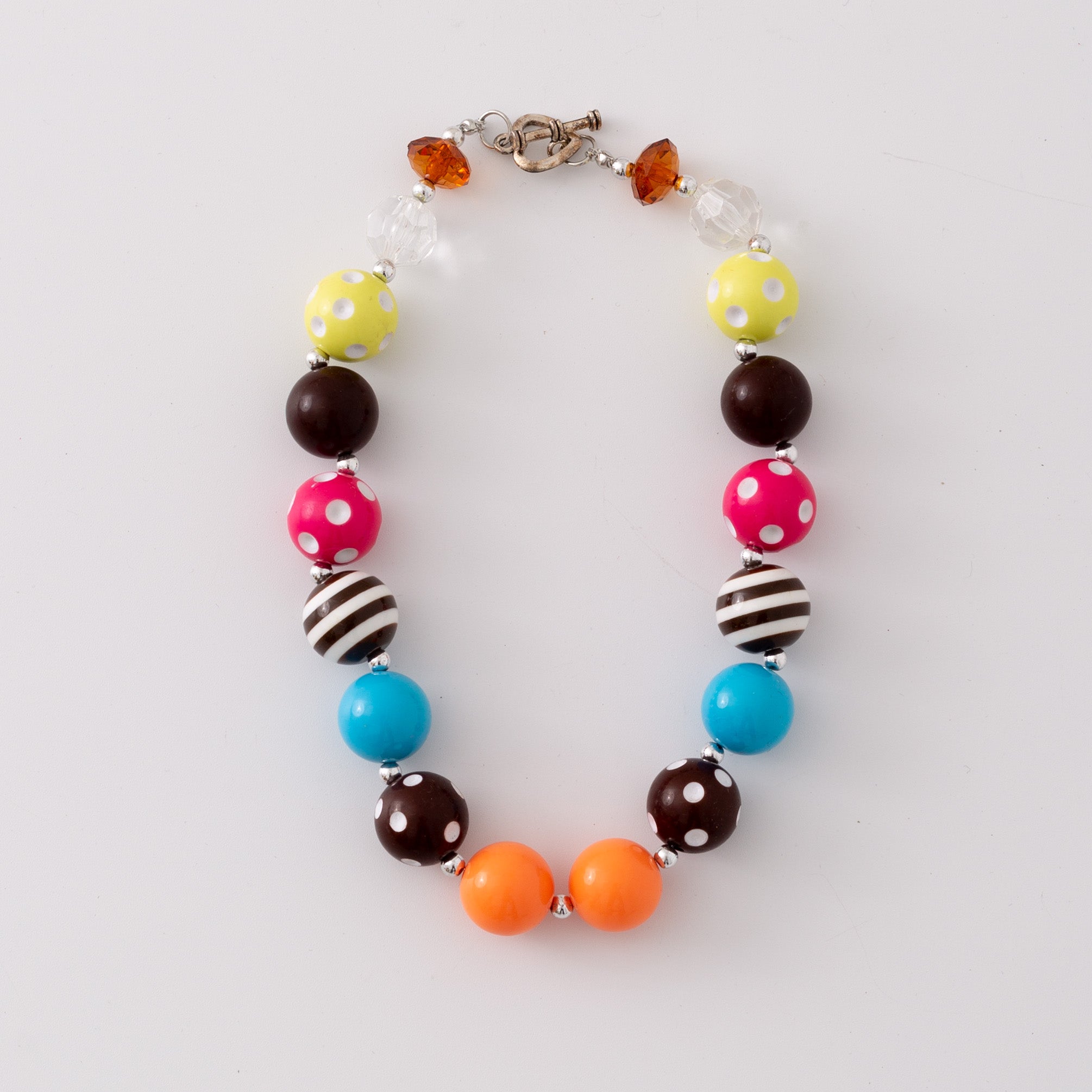 (In Stock G11 G12)Girls Rhinestone Beaded Necklace