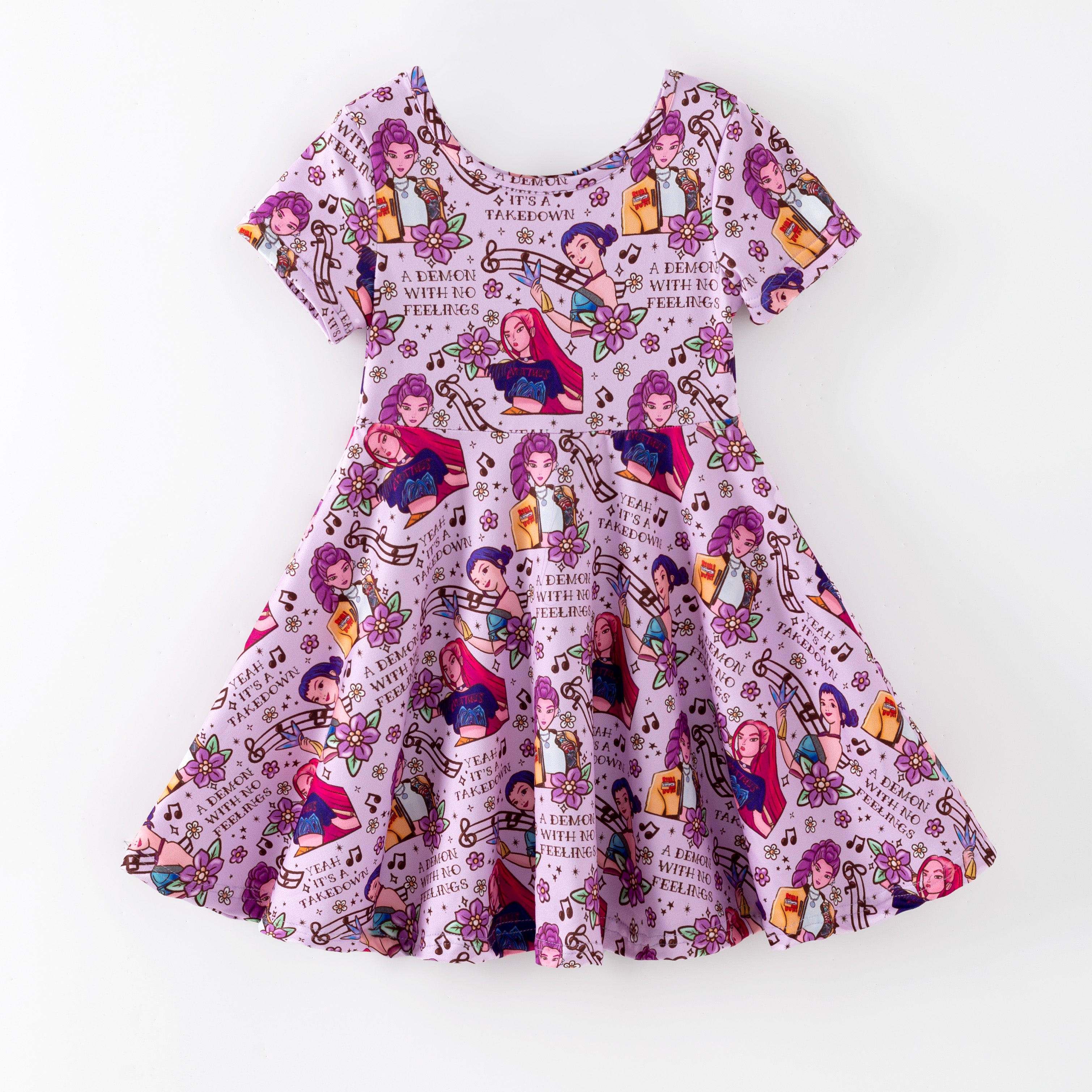 (Pre Order,Prepack Zone)Girls Movie Character Print Dress(Mix Size)