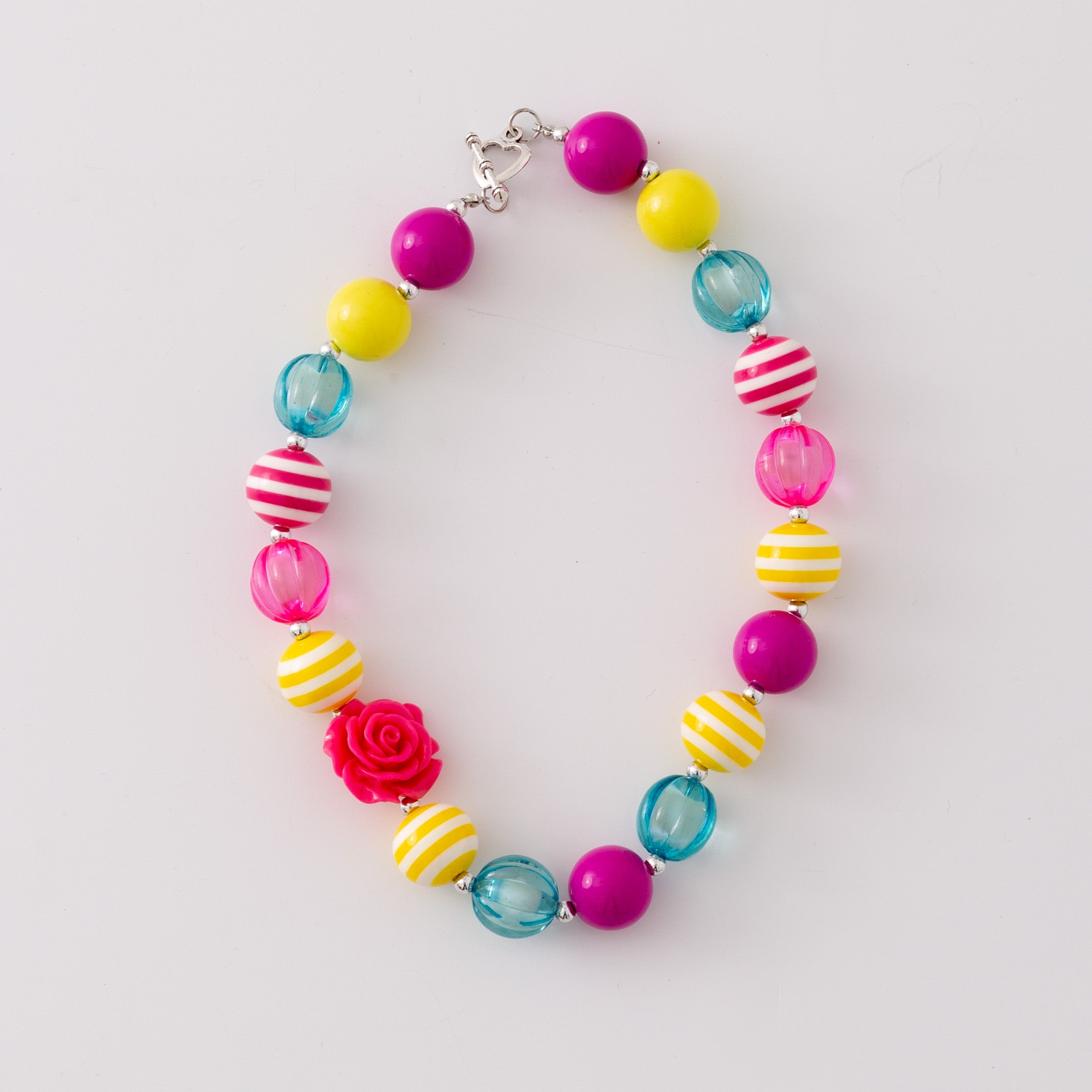 (In Stock G11 G12)Girls Rhinestone Beaded Necklace