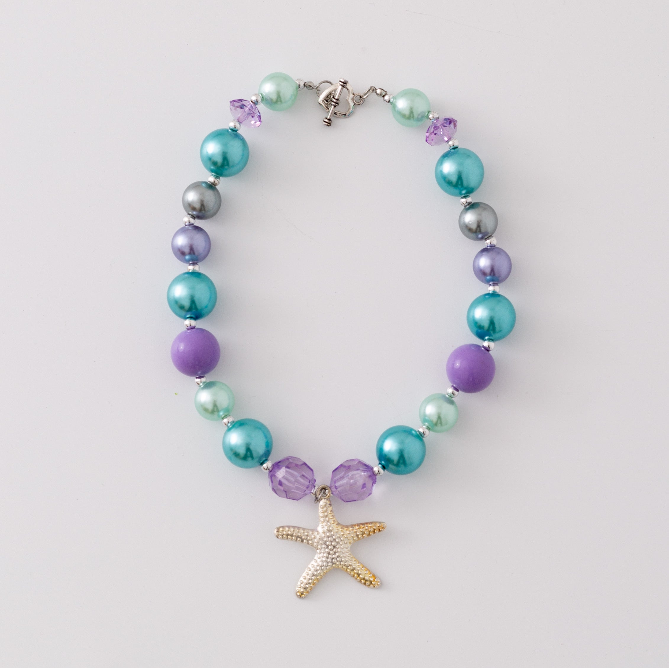 (In Stock G11 G12)Girls Rhinestone Beaded Necklace