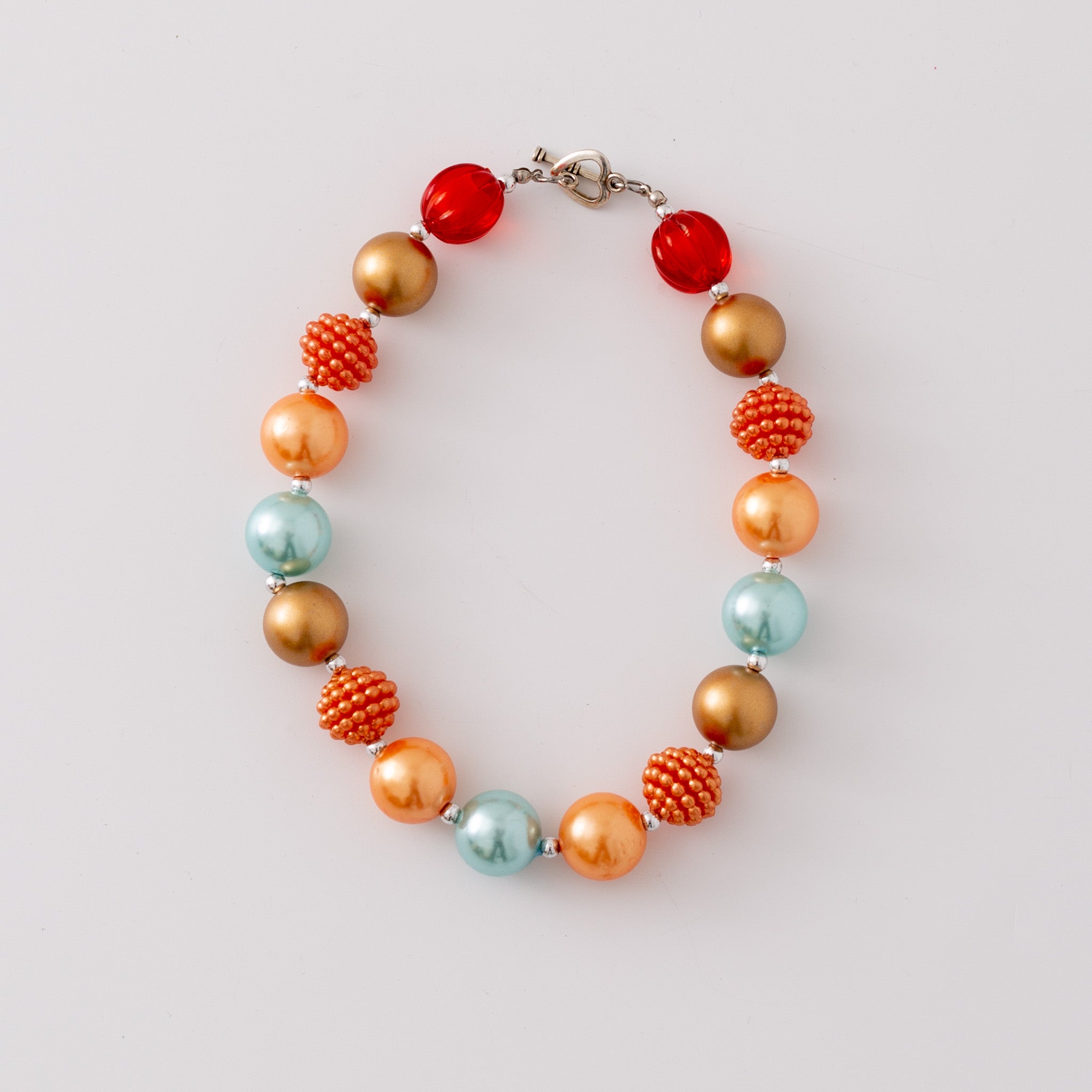 (In Stock G11 G12)Girls Rhinestone Beaded Necklace