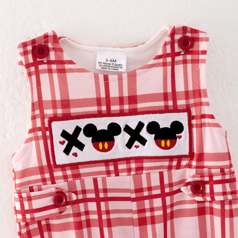 (In Stock)Baby Boys Valentine's Day Embroidery Romper