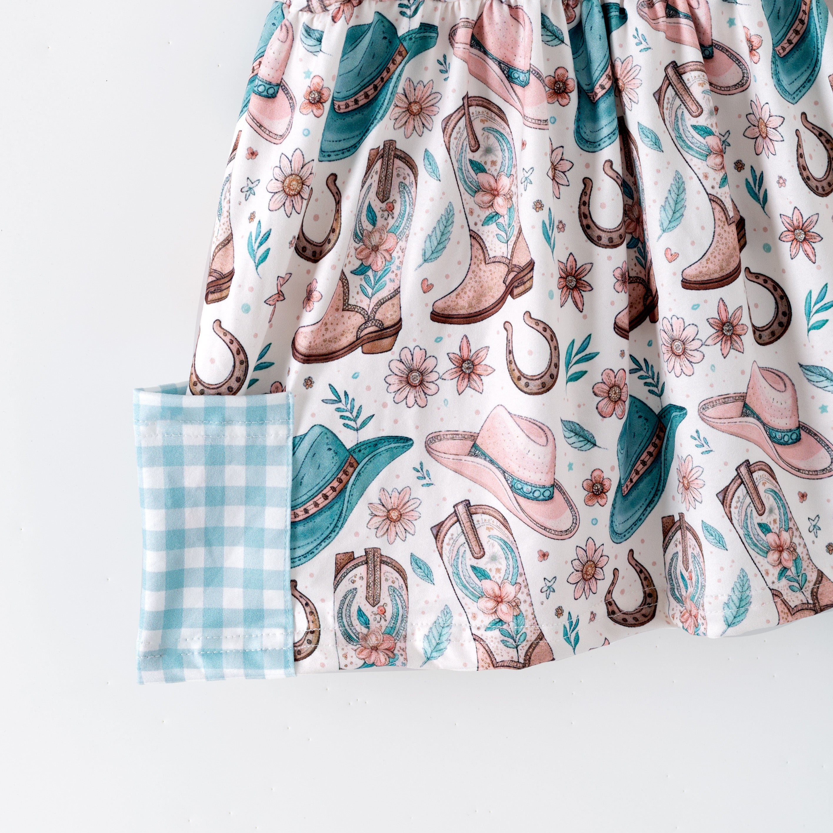 (Pre Order,Prepack Zone)Girls Spring&Summer Boots Print Dress&Set(Mix Size)