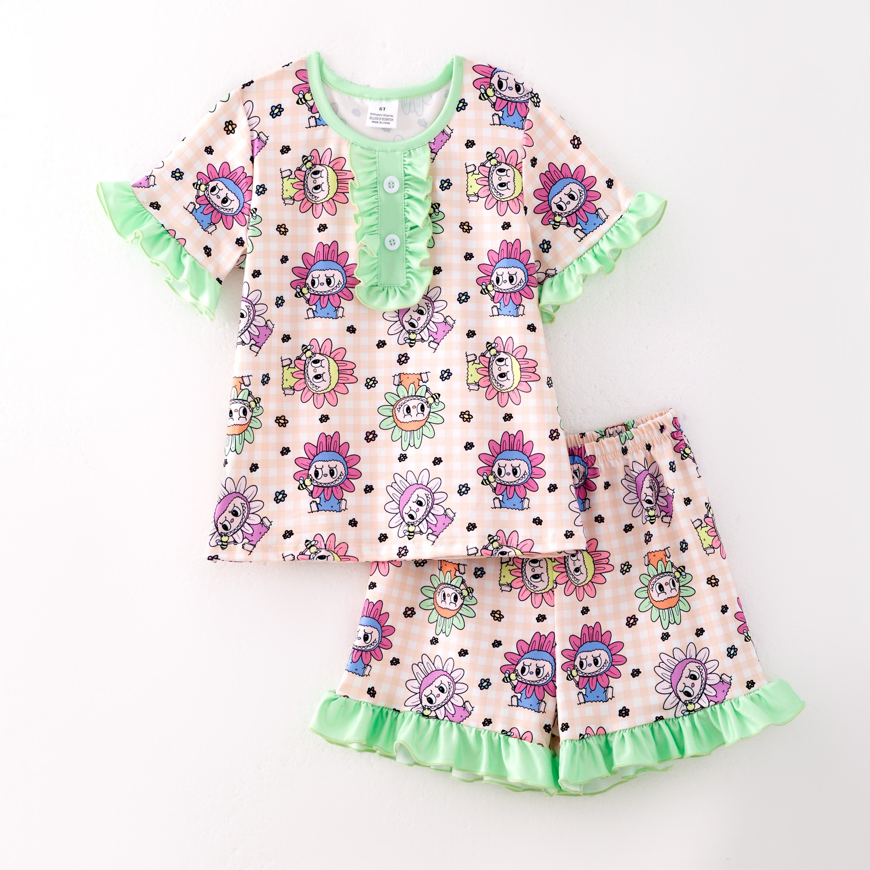 (Pre Order)Family Spring&Summer Print Dress,Set,Pajamas&Romper