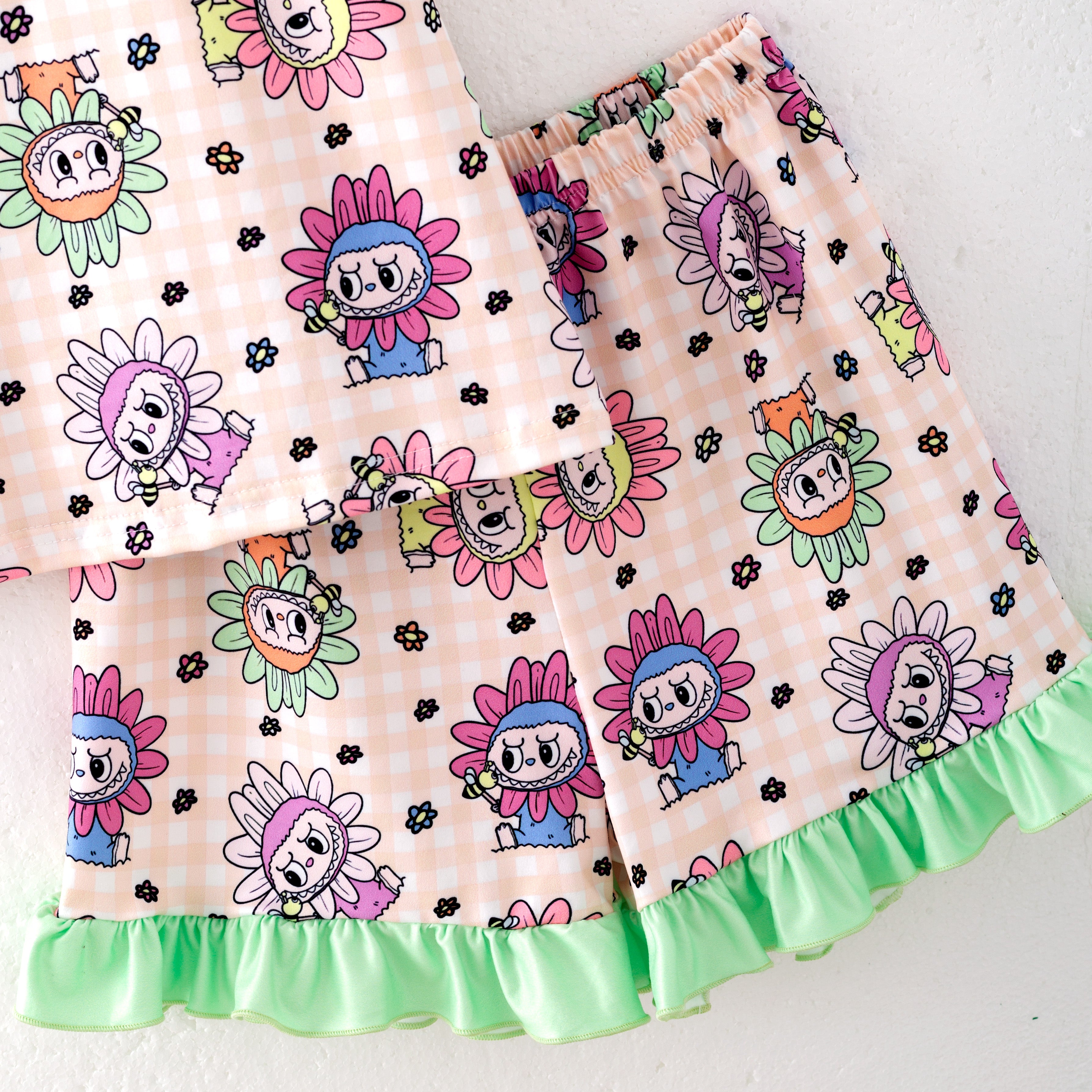 (Pre Order)Family Spring&Summer Print Dress,Set,Pajamas&Romper