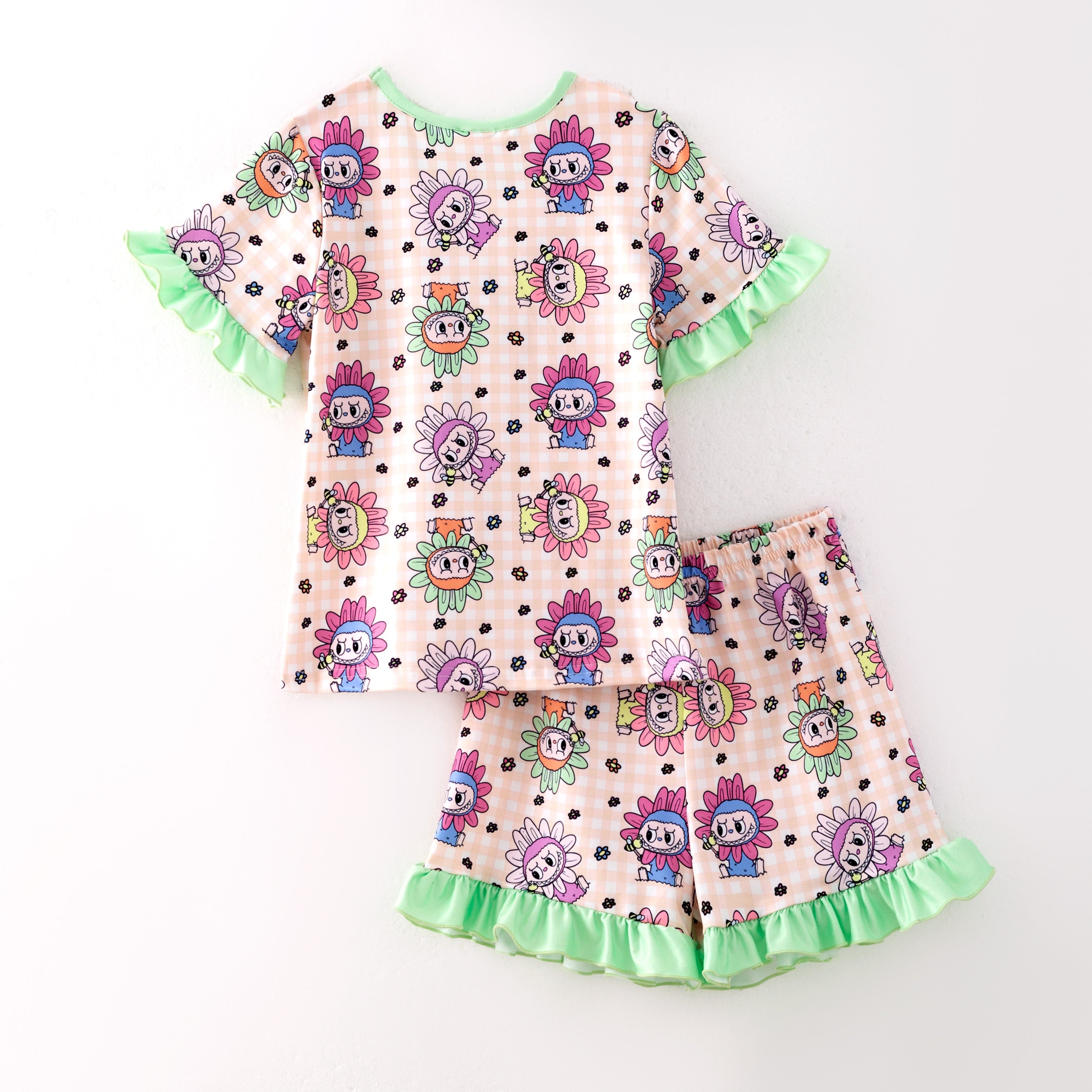 (Pre Order)Family Spring&Summer Print Dress,Set,Pajamas&Romper