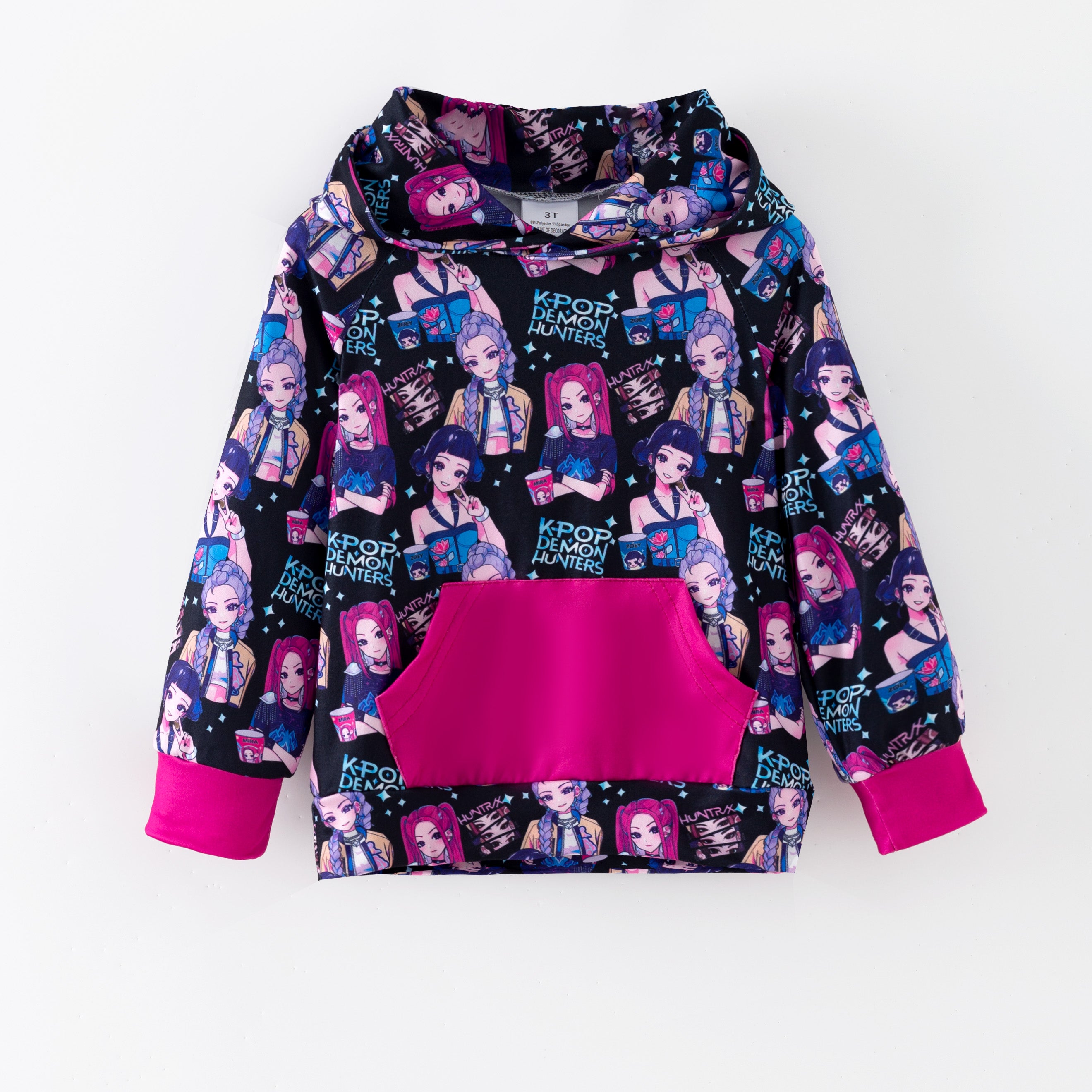 (Pre Order,Prepack Zone)Girls Movie Character Print Hoodie(Mix Size)