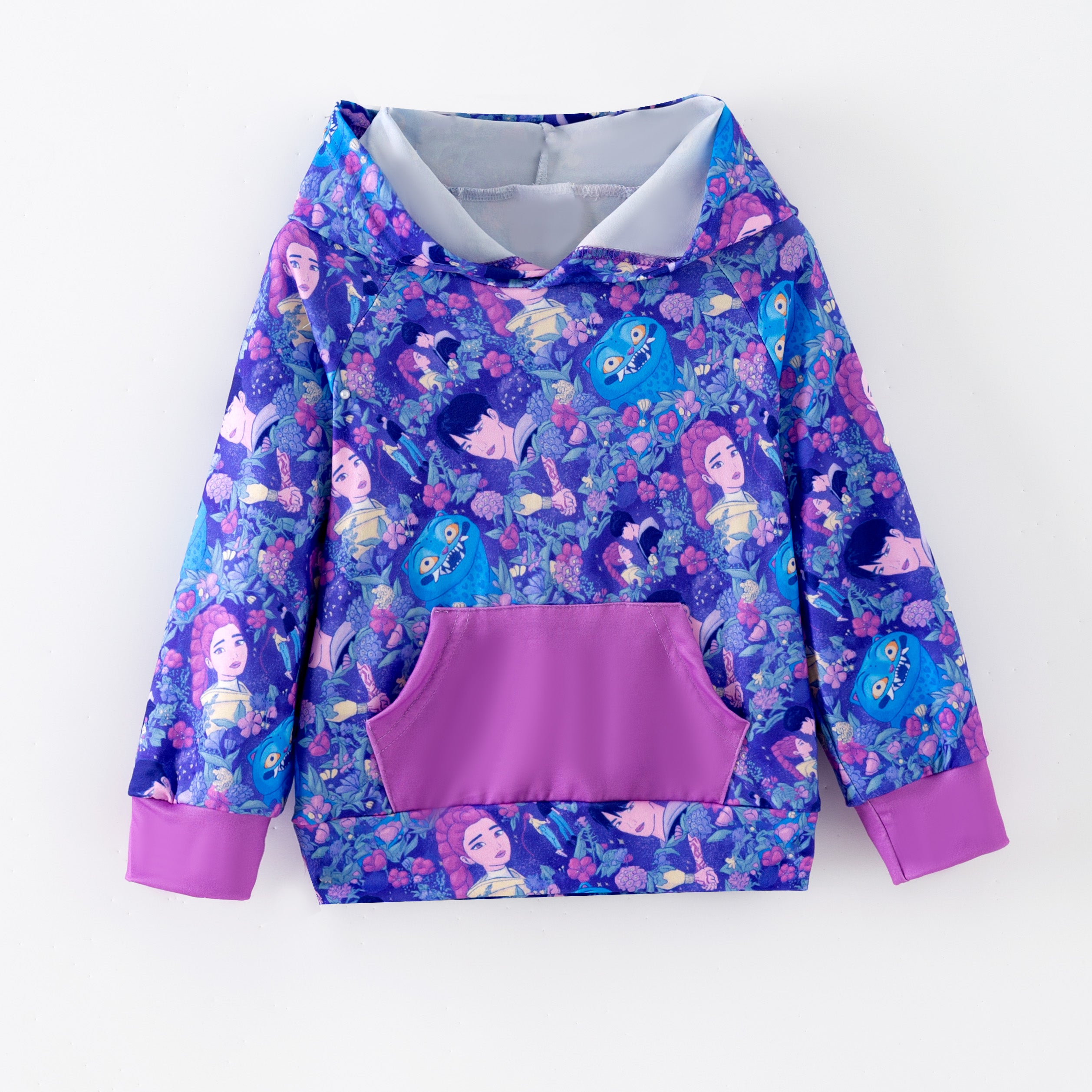 (Pre Order,Prepack Zone)Girls Movie Character Print Hoodie(Mix Size)