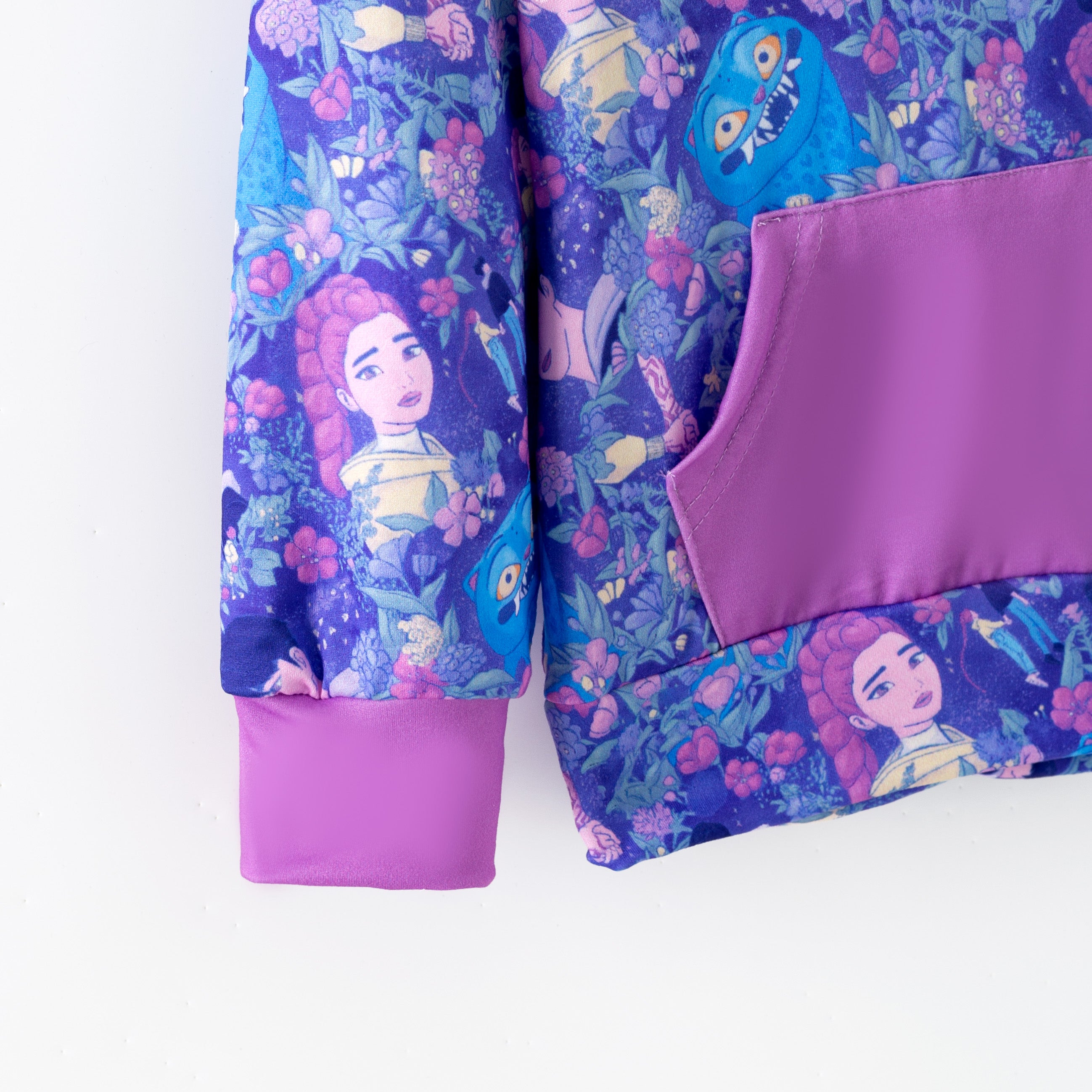 (Pre Order,Prepack Zone)Girls Movie Character Print Hoodie(Mix Size)