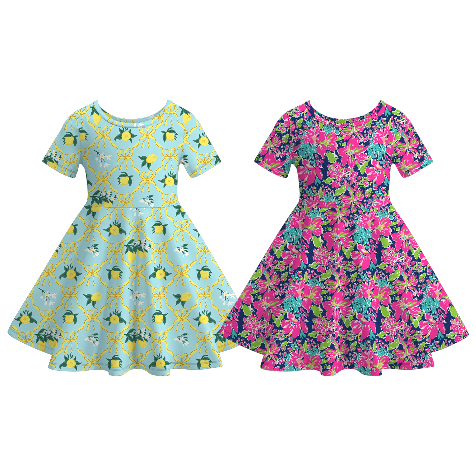 (Pre Order+Prepack Zone)Girls Spring&Summer Print Dress